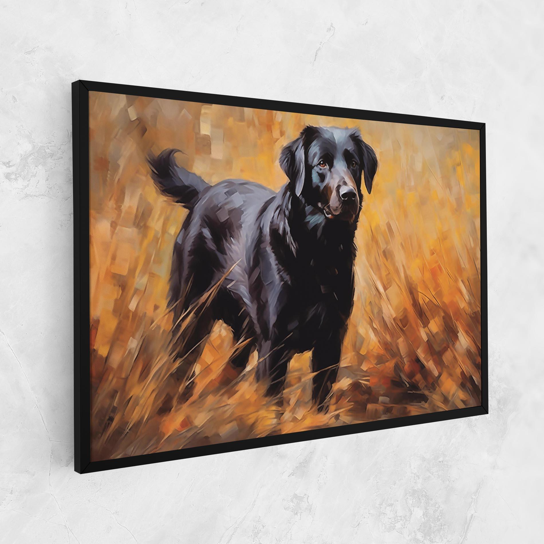 Vászonkép Black Pretty Dog mockup 1