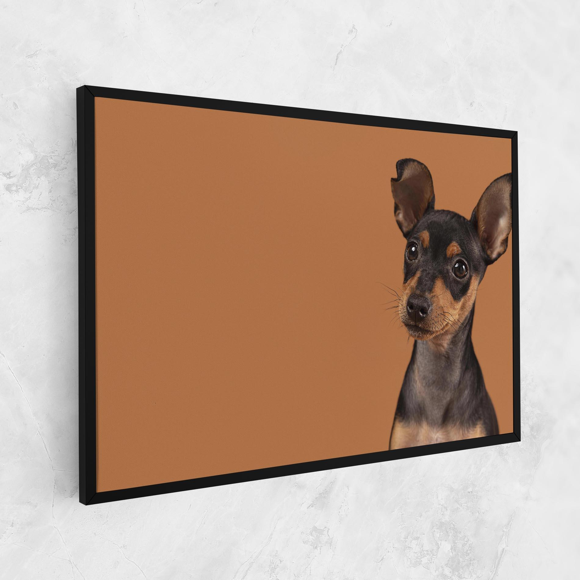 Vászonkép Cute Dog Portrait mockup 1