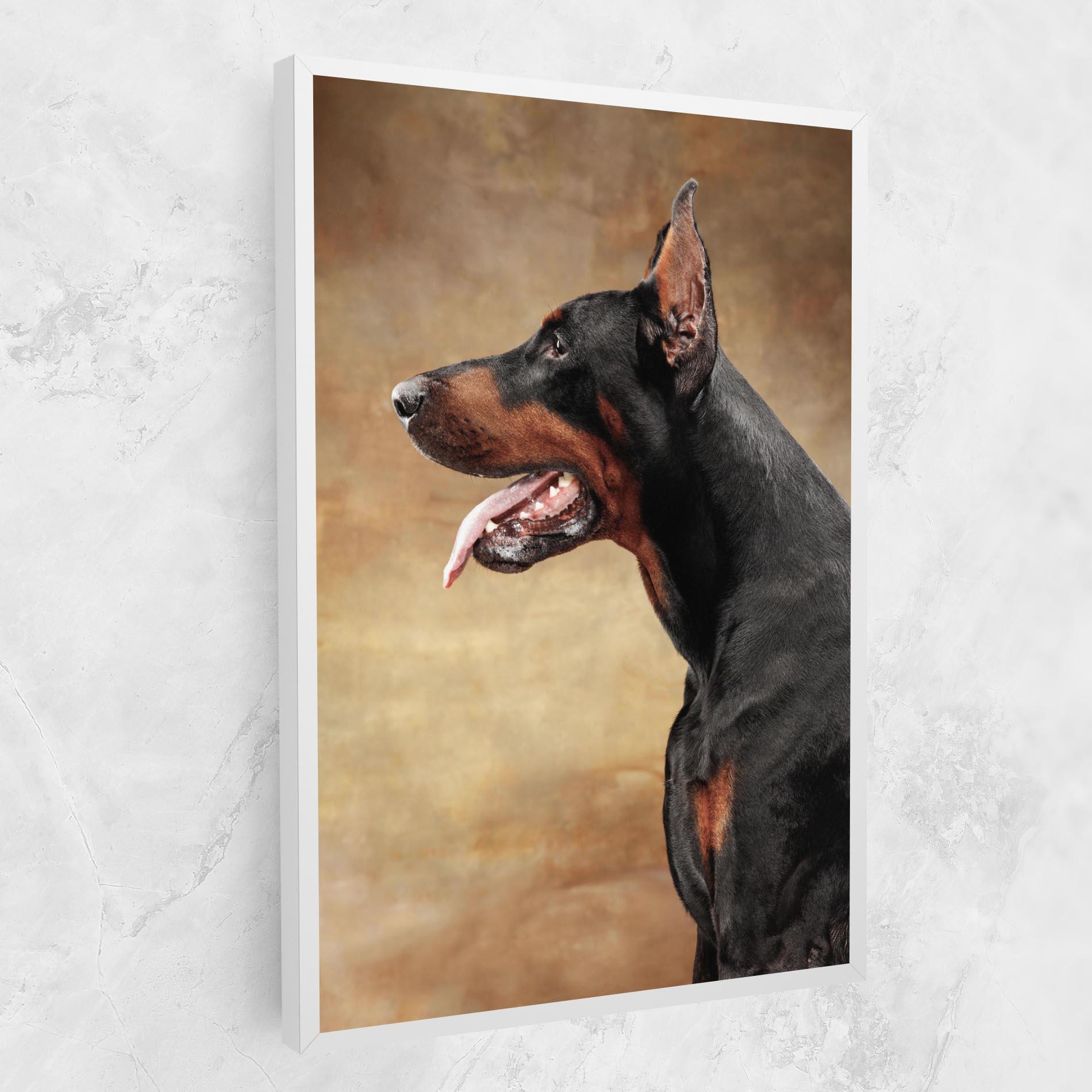 Vászonkép Doberman Pinscher mockup 1