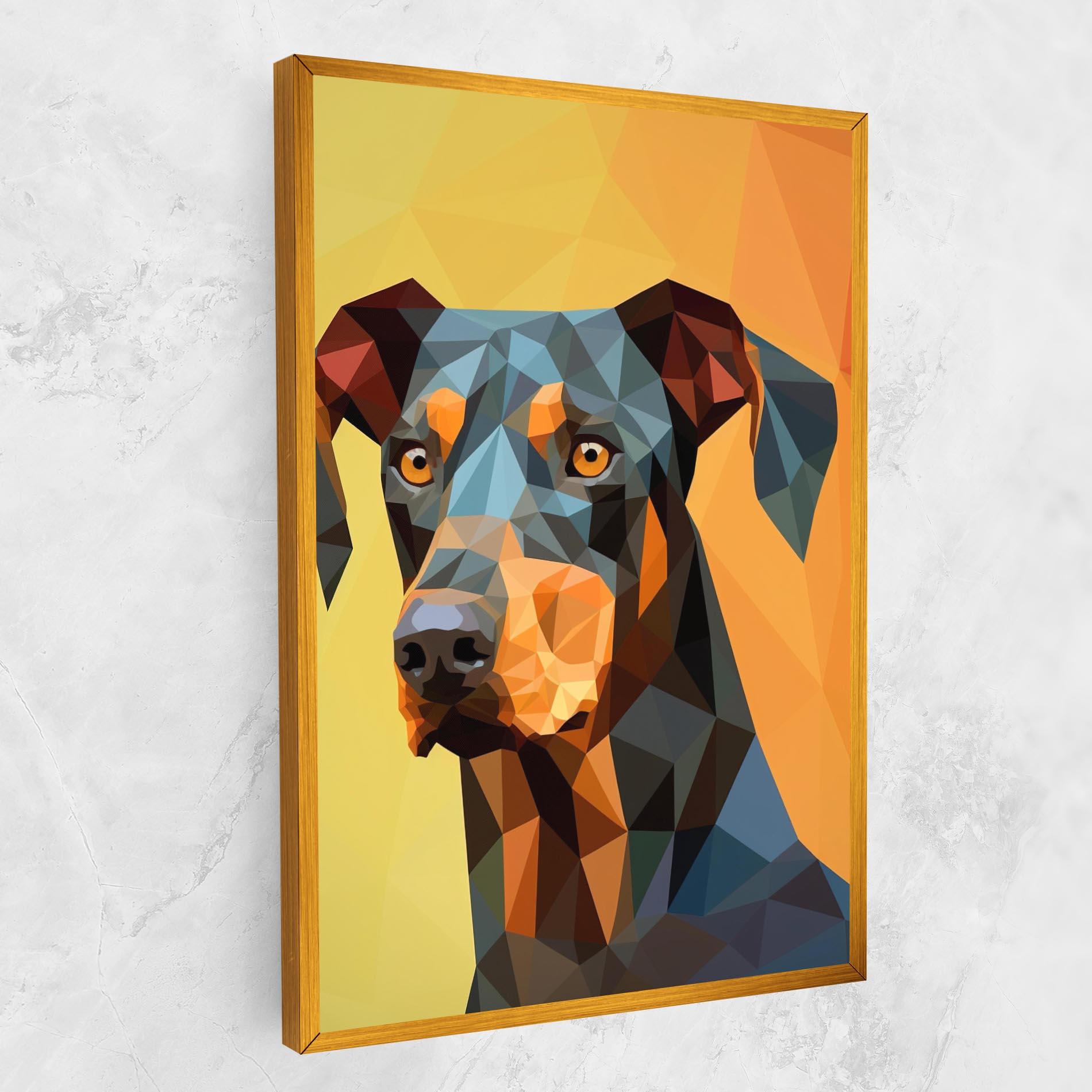 Vászonkép Digital Art Dog mockup 1
