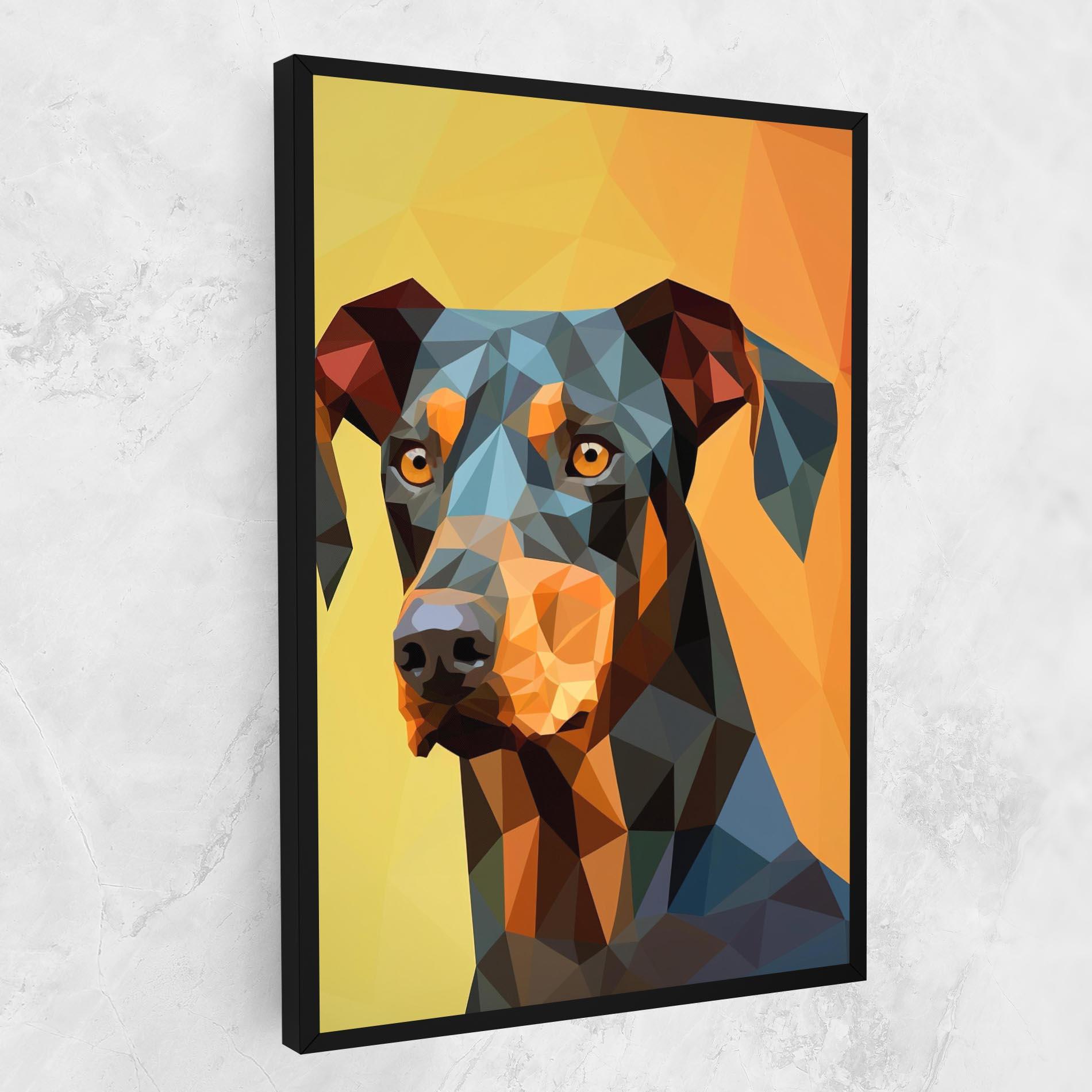Vászonkép Digital Art Dog mockup 1