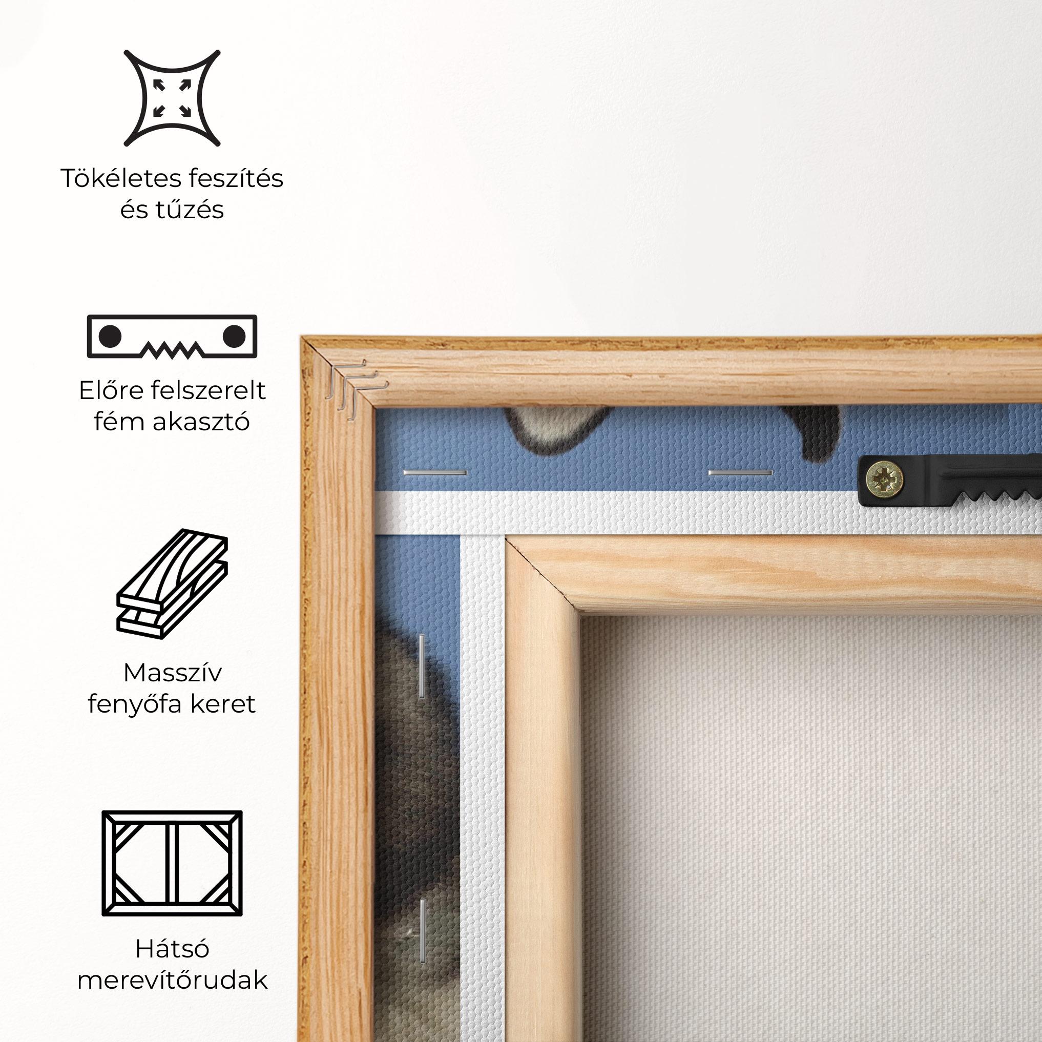 Vászonkép Blue Glasses Dog mockup 5