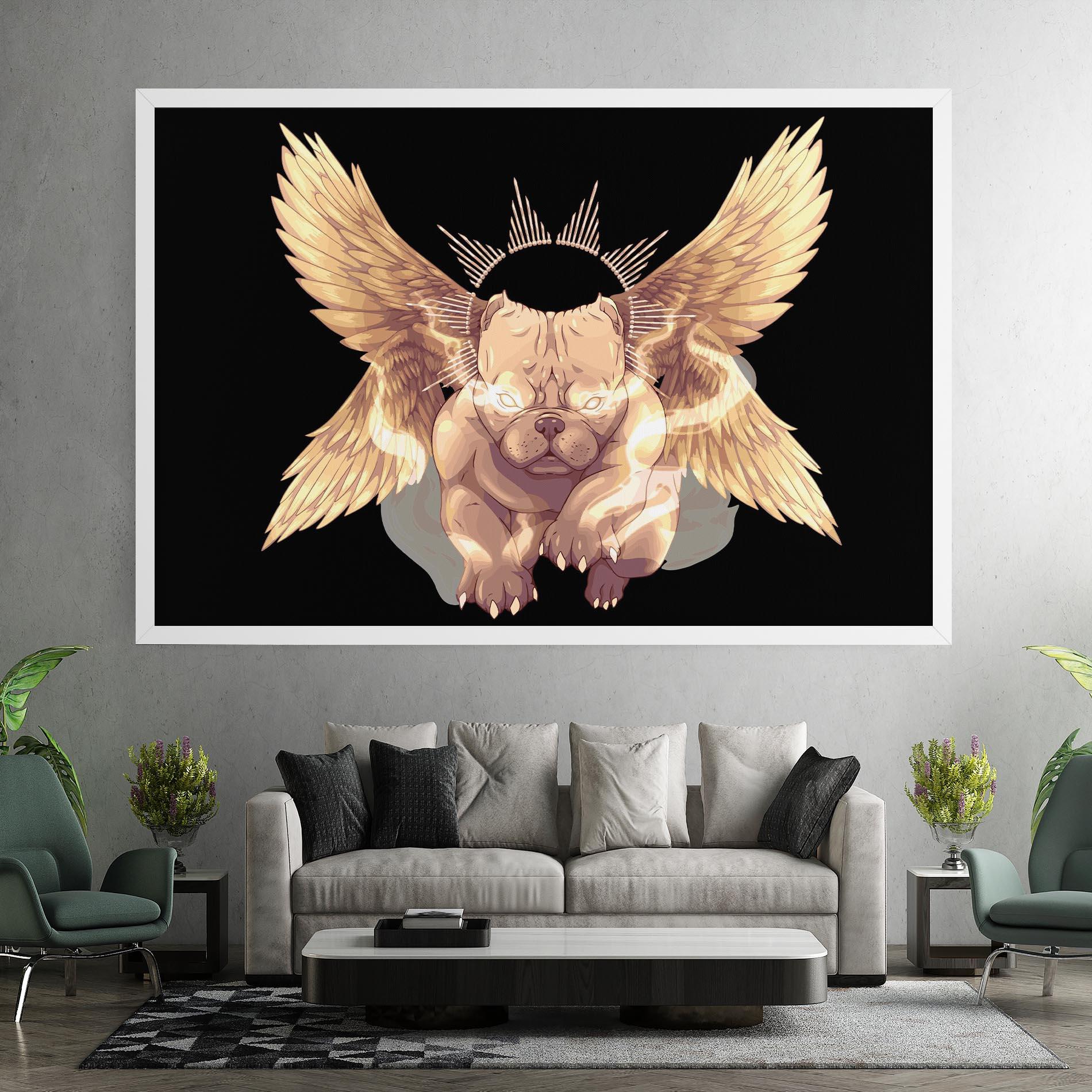 Vászonkép Angel Dog mockup 7