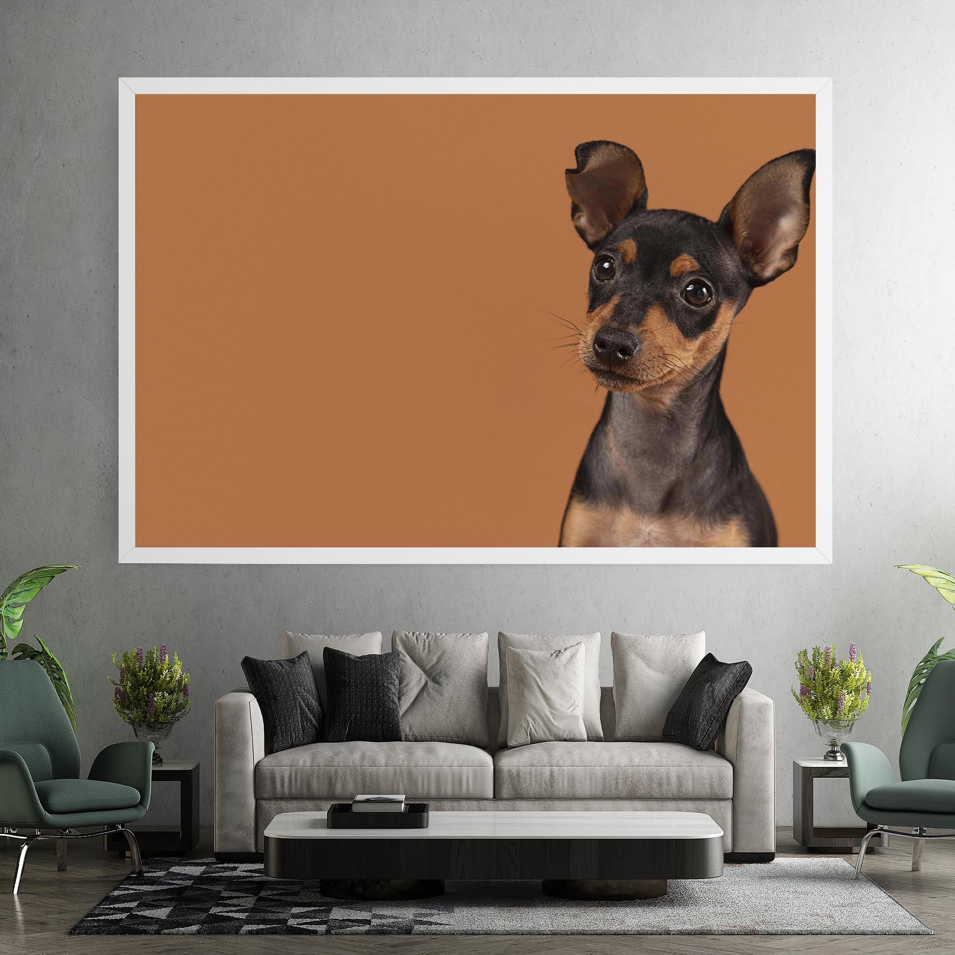 Vászonkép Cute Dog Portrait mockup 7