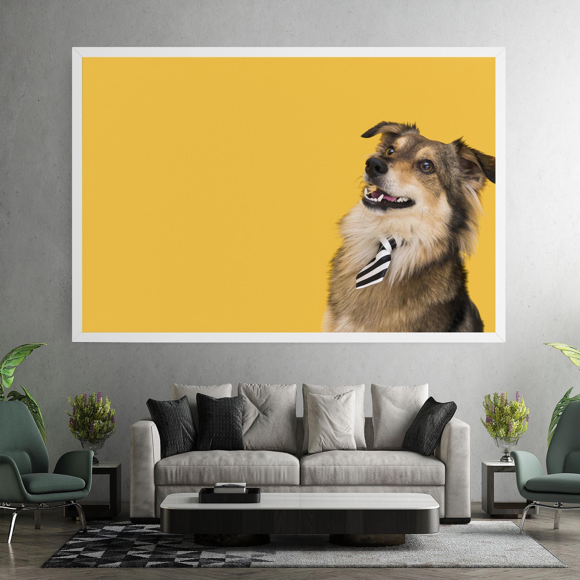 Vászonkép Cute Smiling Dog mockup 7