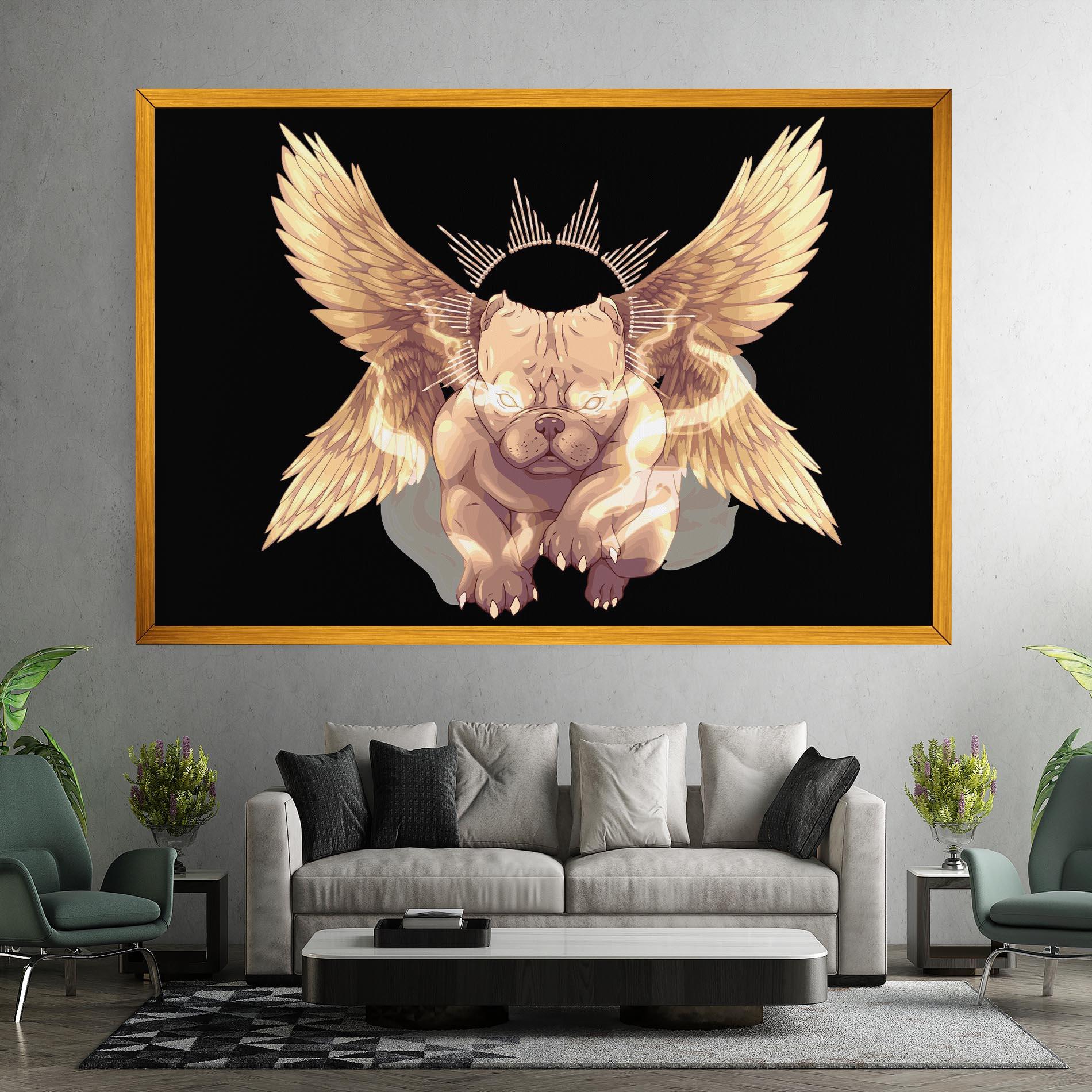 Vászonkép Angel Dog mockup 7