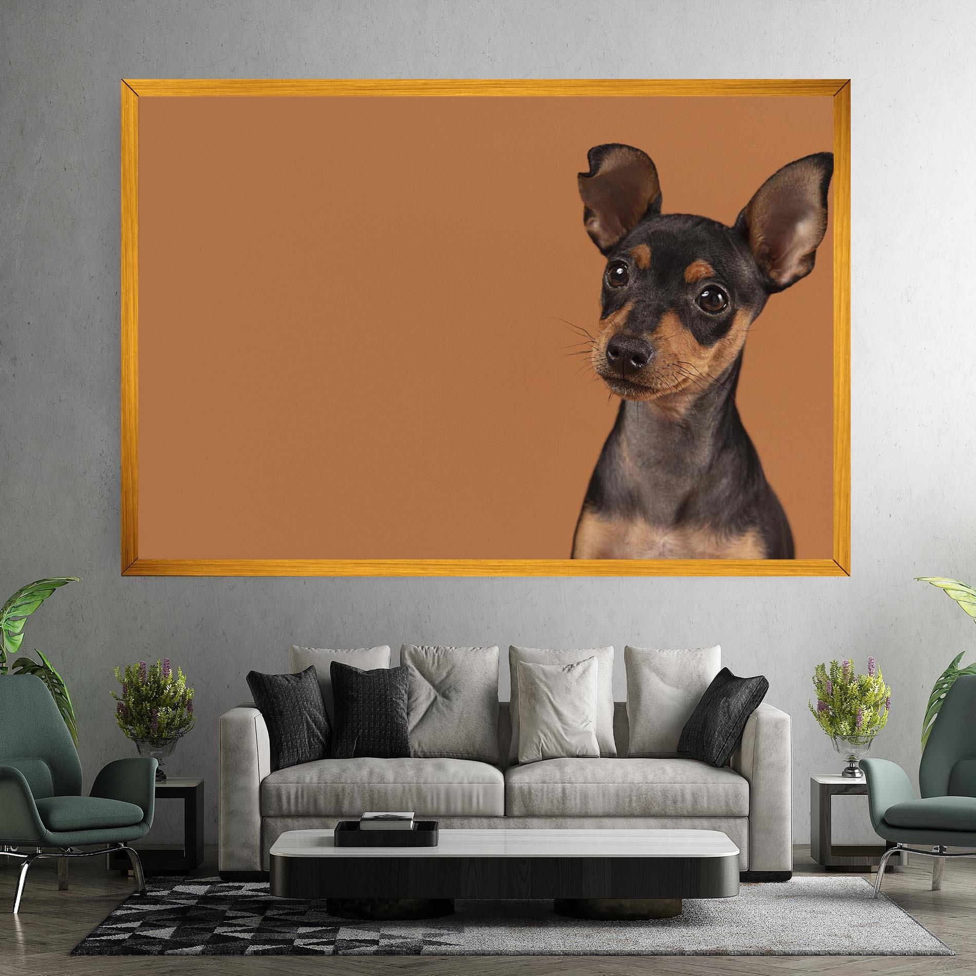 Vászonkép Cute Dog Portrait mockup 7