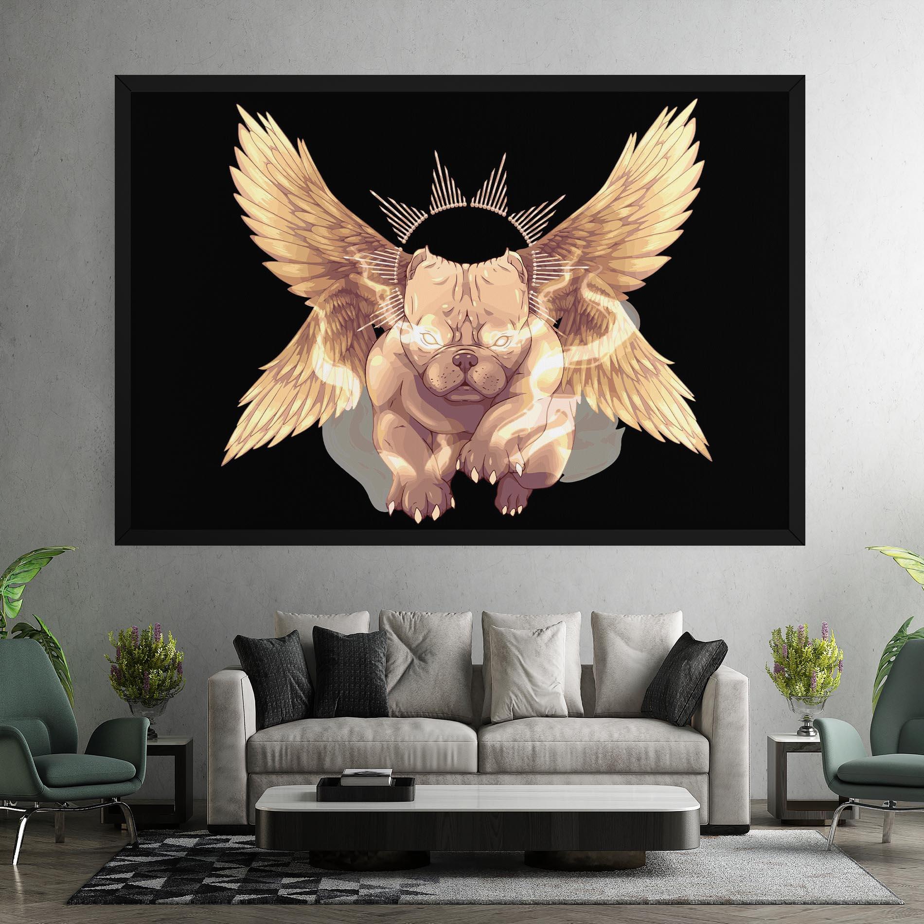 Vászonkép Angel Dog mockup 7