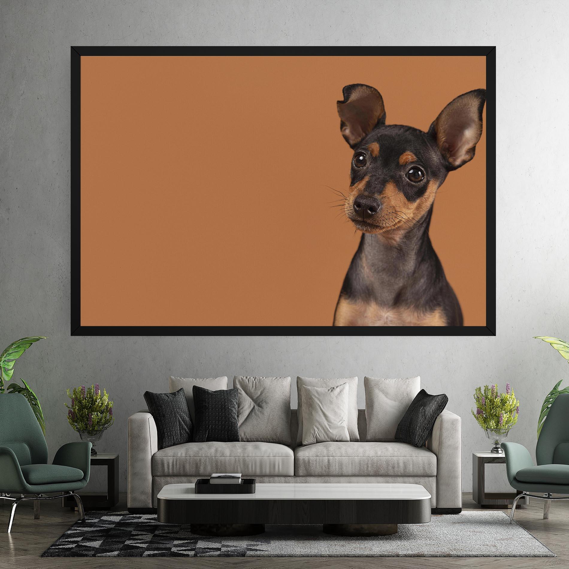 Vászonkép Cute Dog Portrait mockup 7