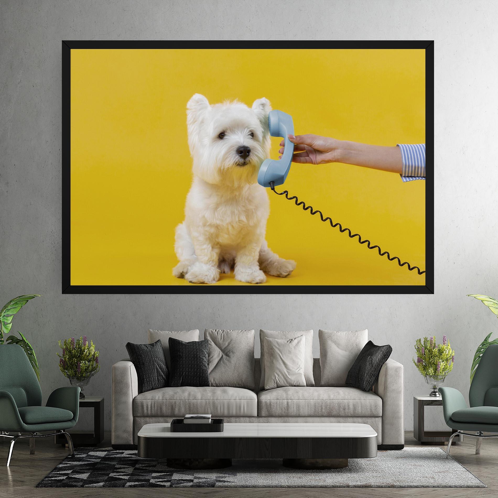 Vászonkép Cute Little Dog mockup 7