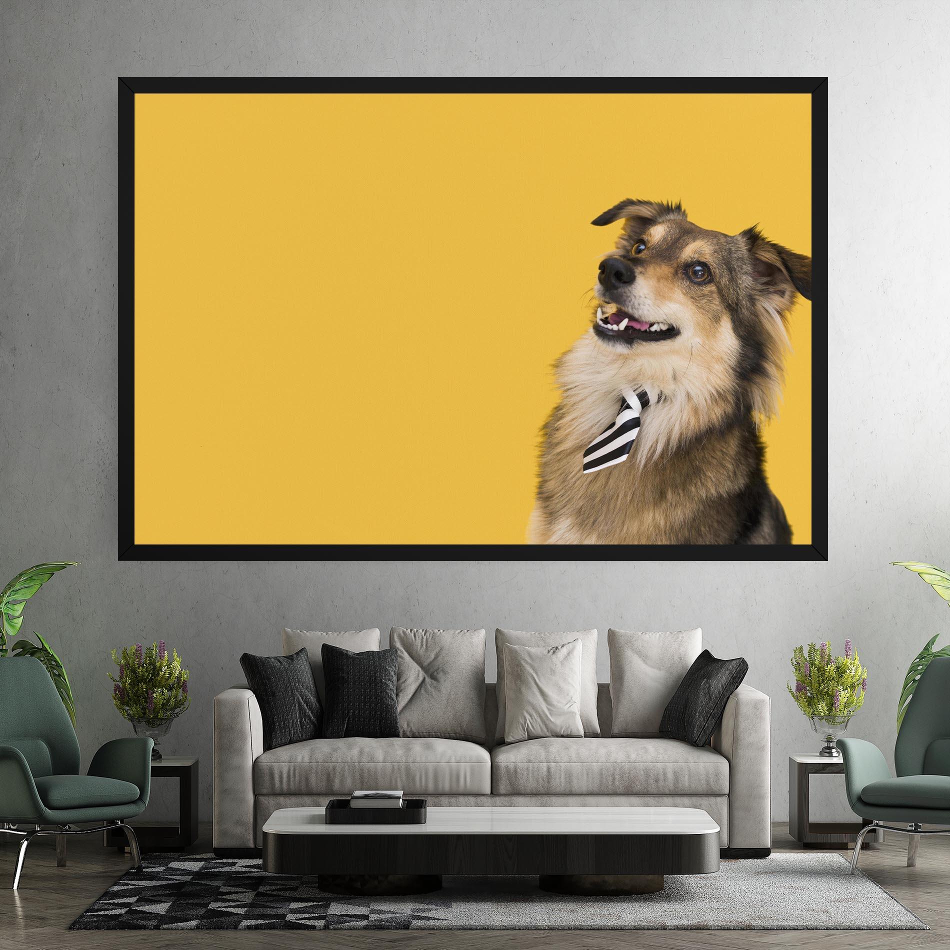 Vászonkép Cute Smiling Dog mockup 7