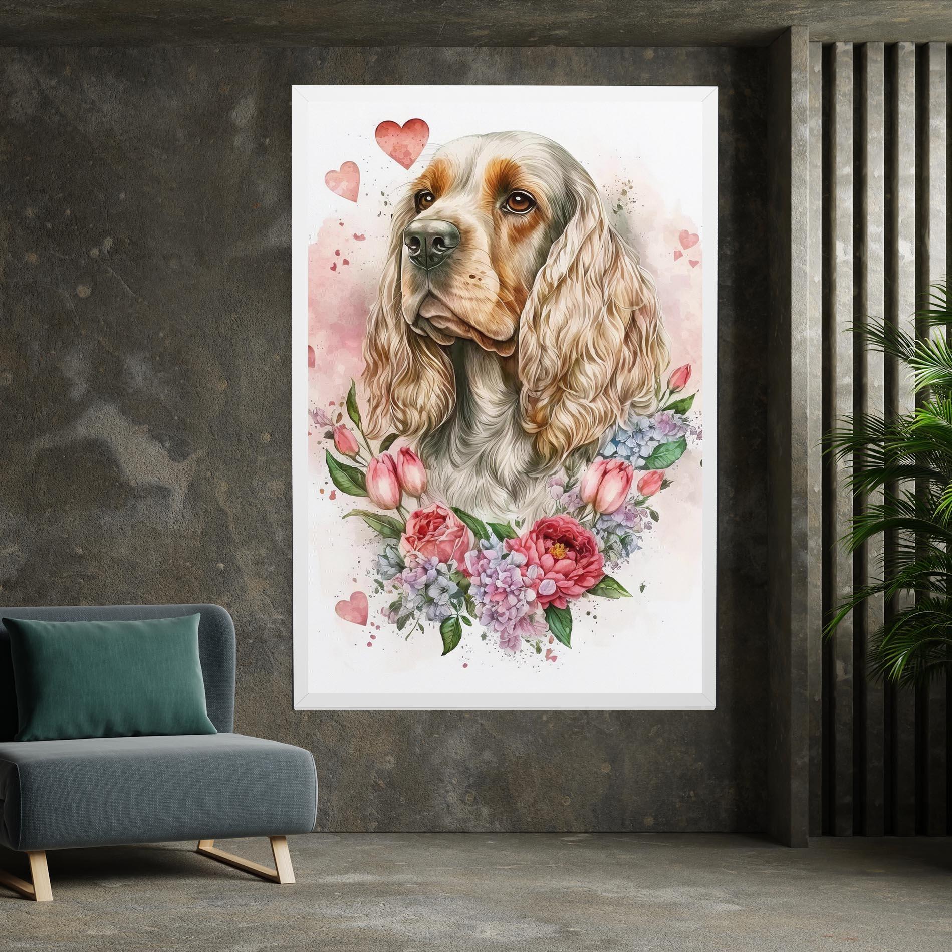 Vászonkép Cute Little Cocker mockup 7