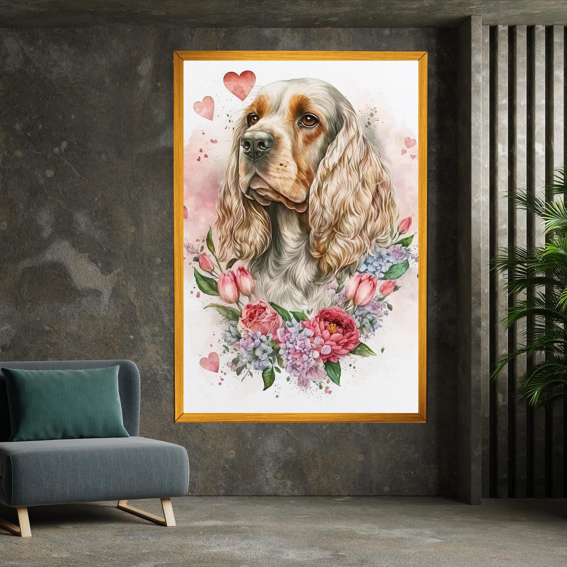 Vászonkép Cute Little Cocker mockup 7