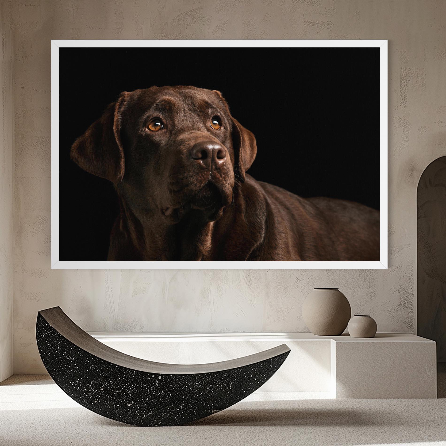 Vászonkép Brown Labrador mockup 8