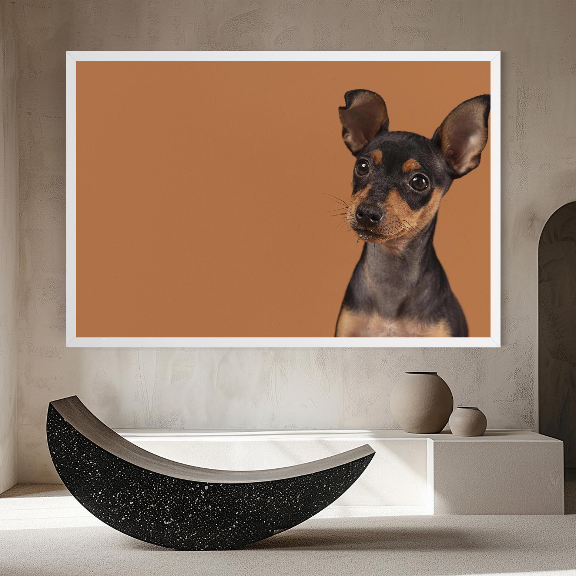 Vászonkép Cute Dog Portrait mockup 8