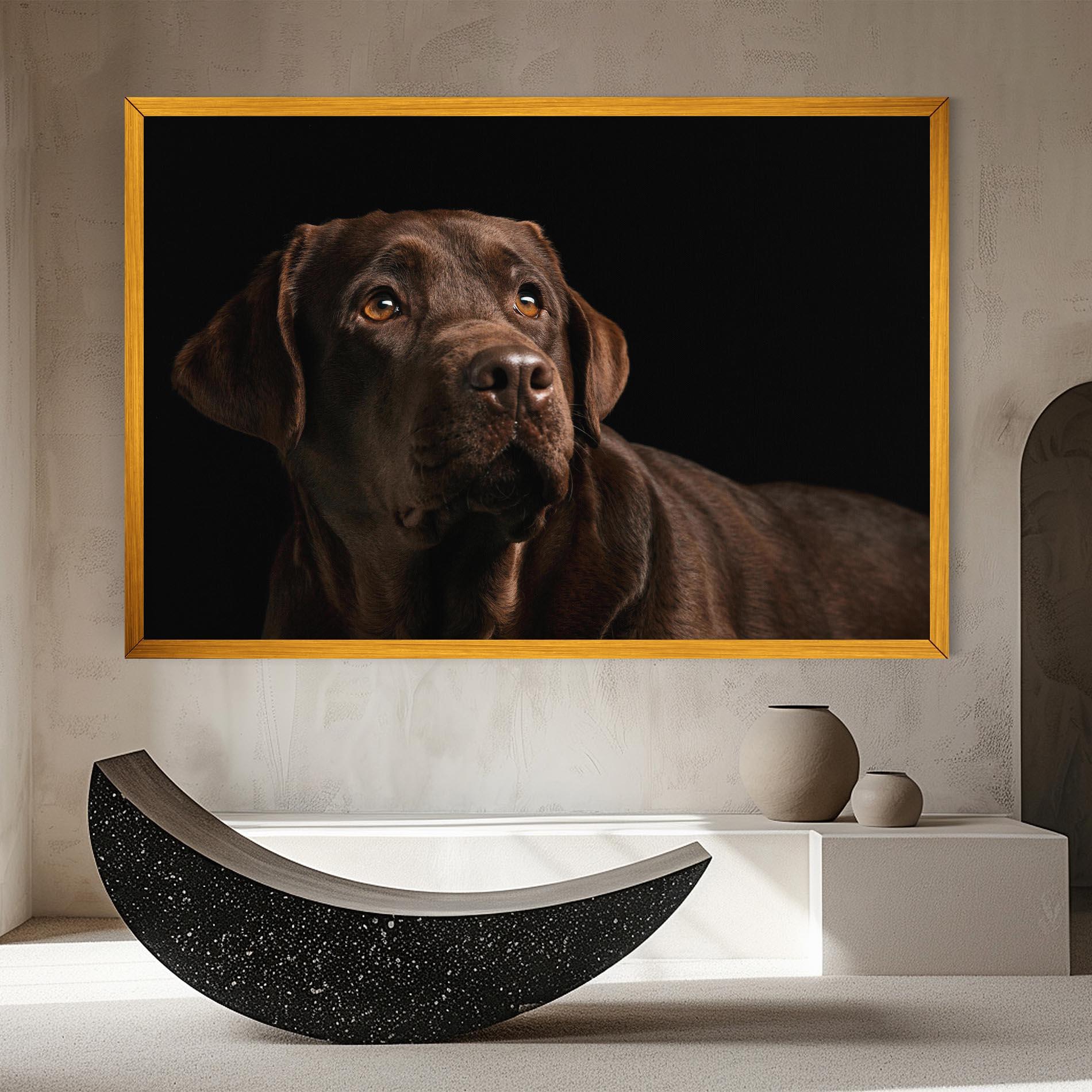 Vászonkép Brown Labrador mockup 8