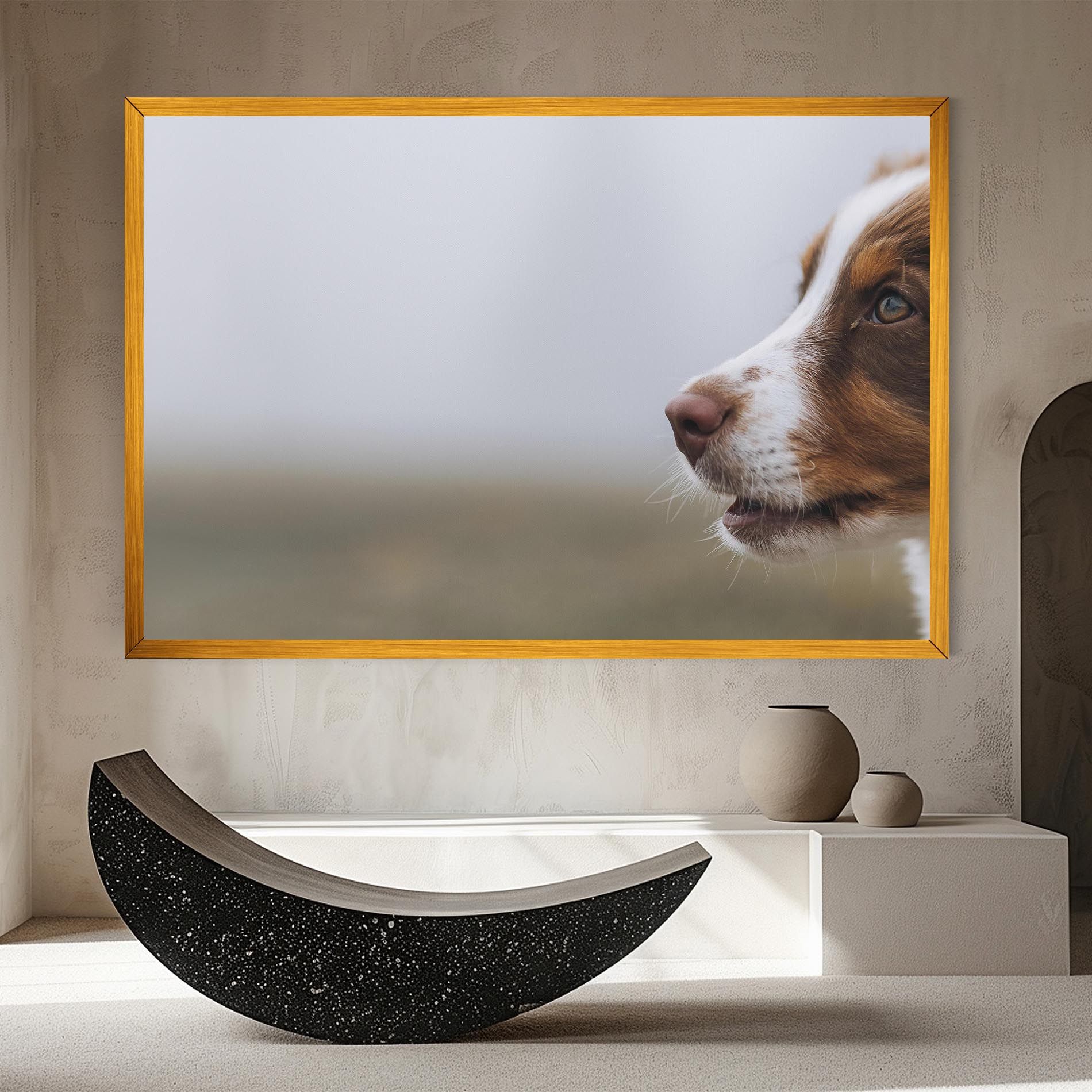 Brown White Dog mockup 8