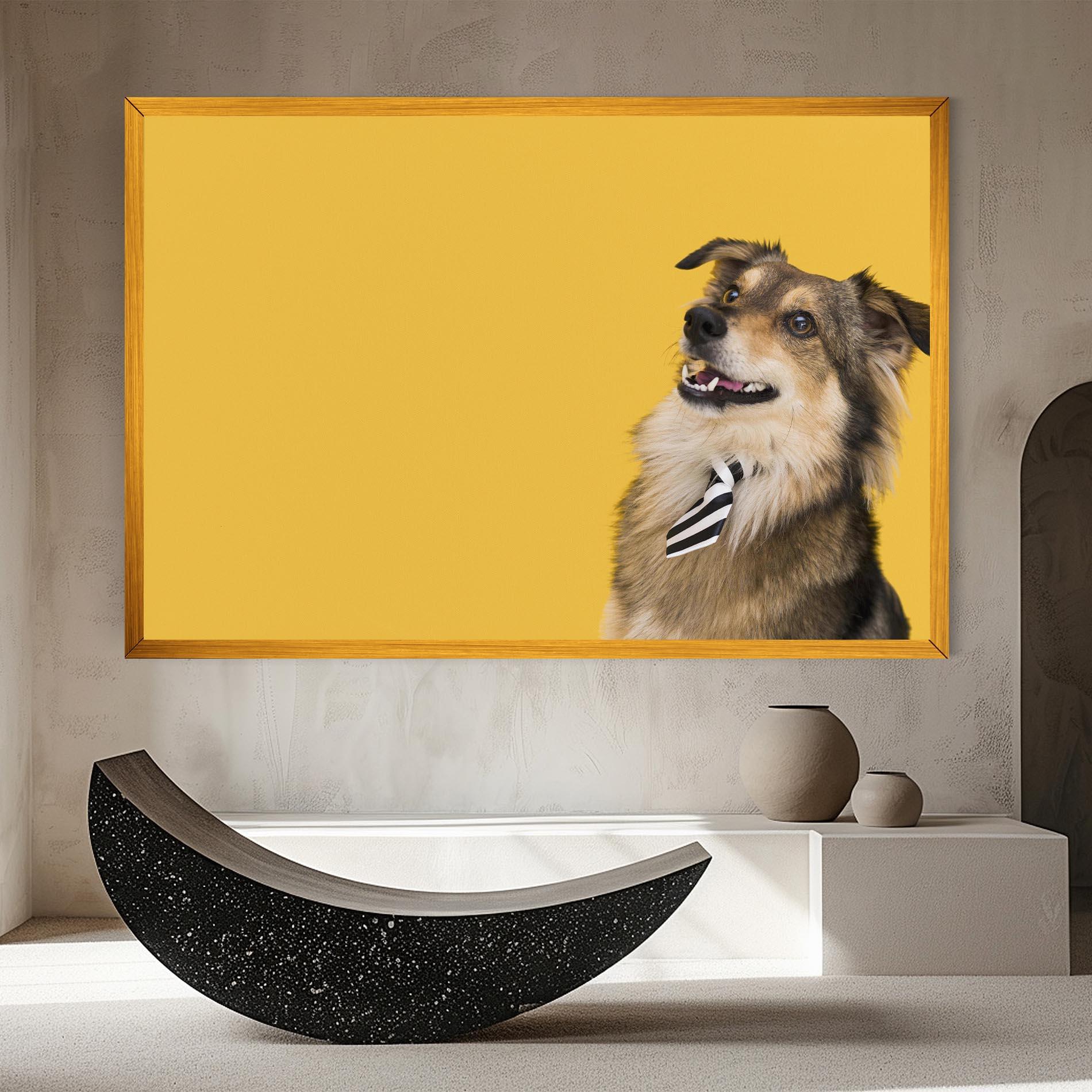 Vászonkép Cute Smiling Dog mockup 8