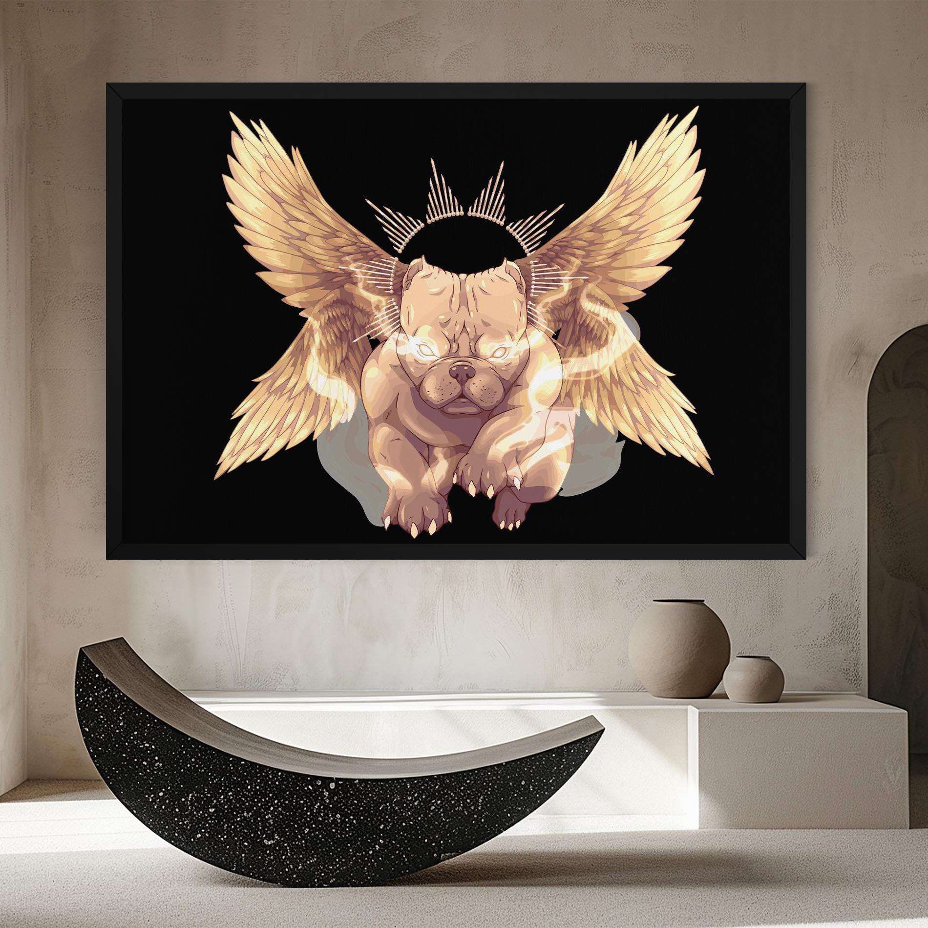 Vászonkép Angel Dog mockup 8