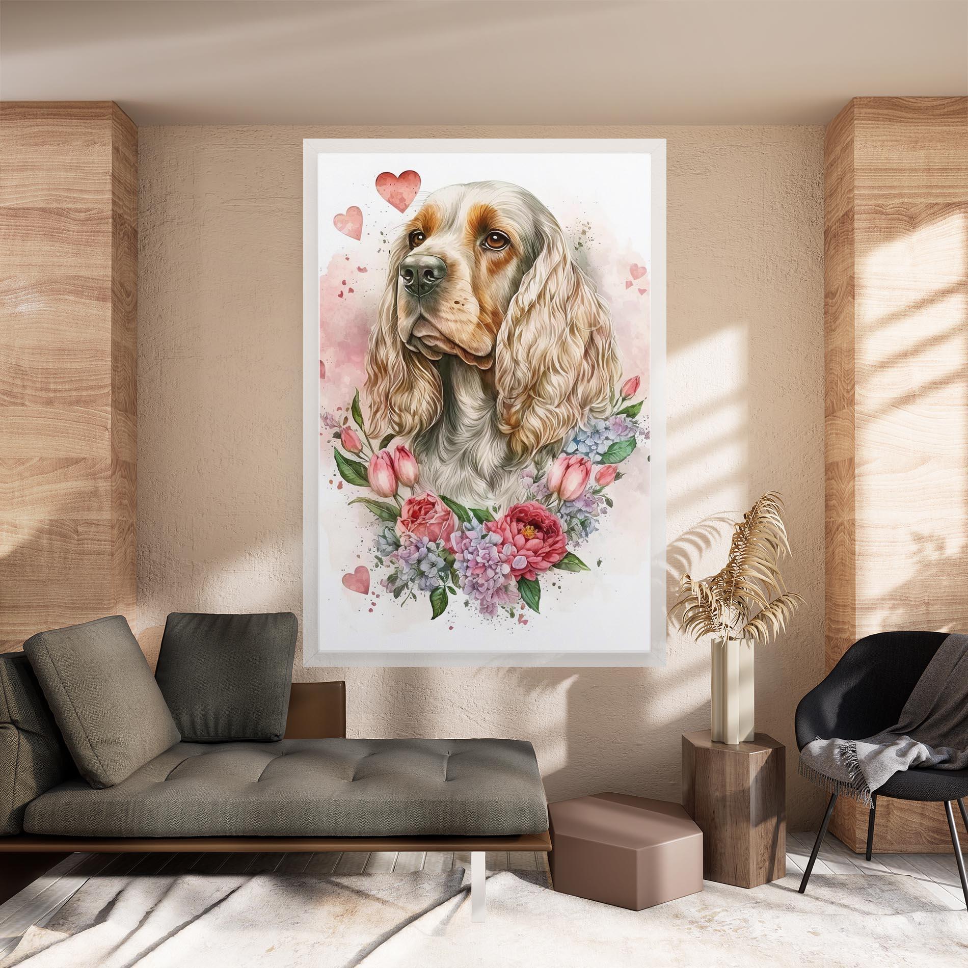 Vászonkép Cute Little Cocker mockup 8