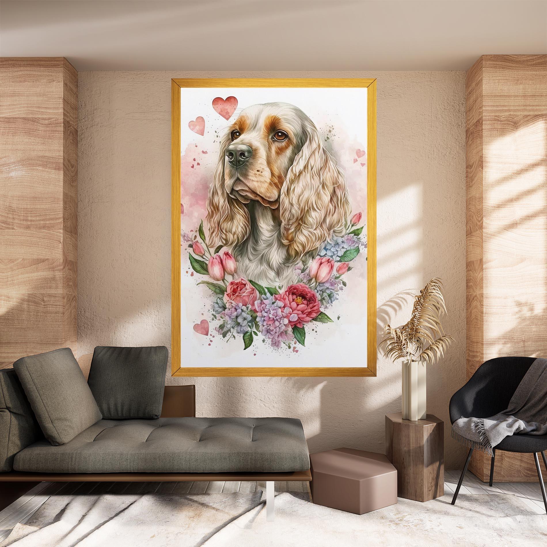 Vászonkép Cute Little Cocker mockup 8