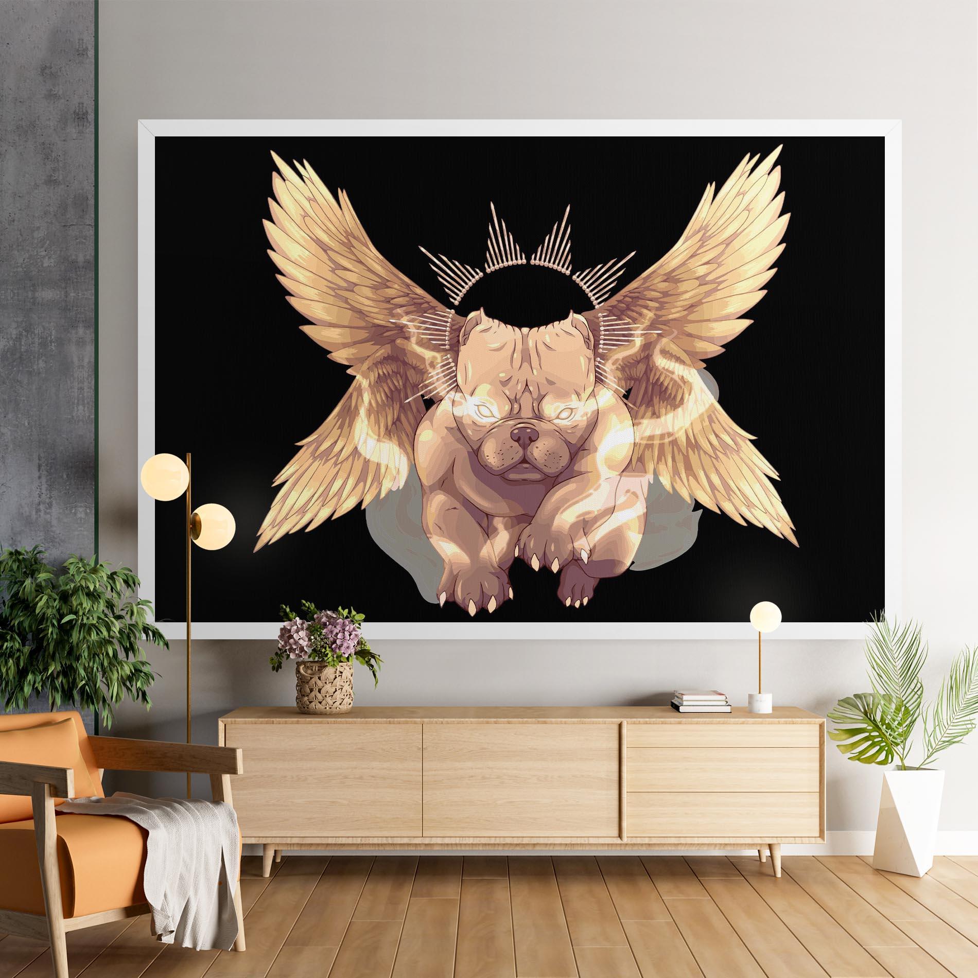 Vászonkép Angel Dog mockup 9
