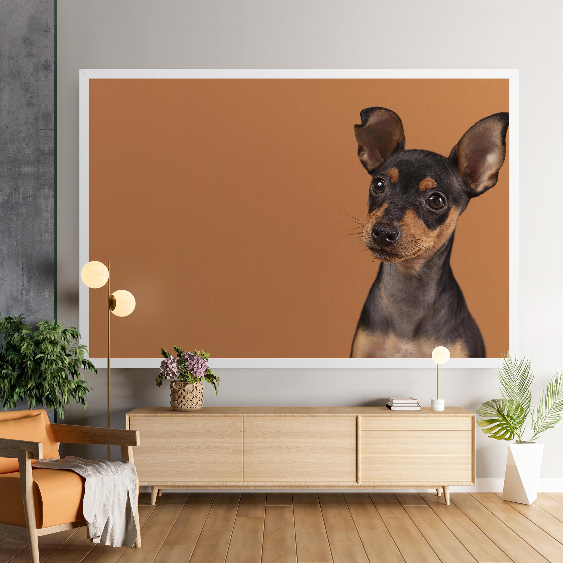 Vászonkép Cute Dog Portrait mockup 9