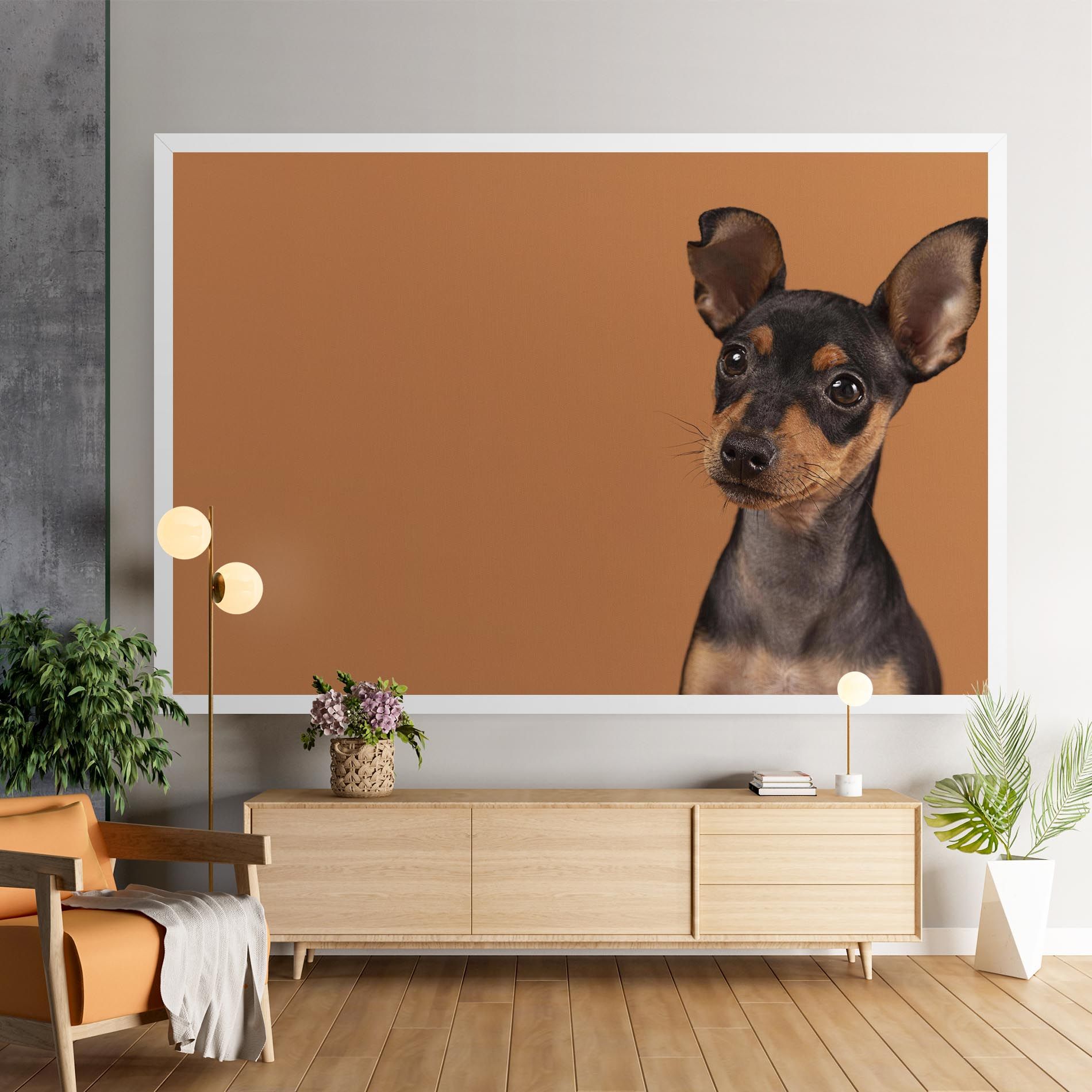 Cute Dog Portrait mockup 9