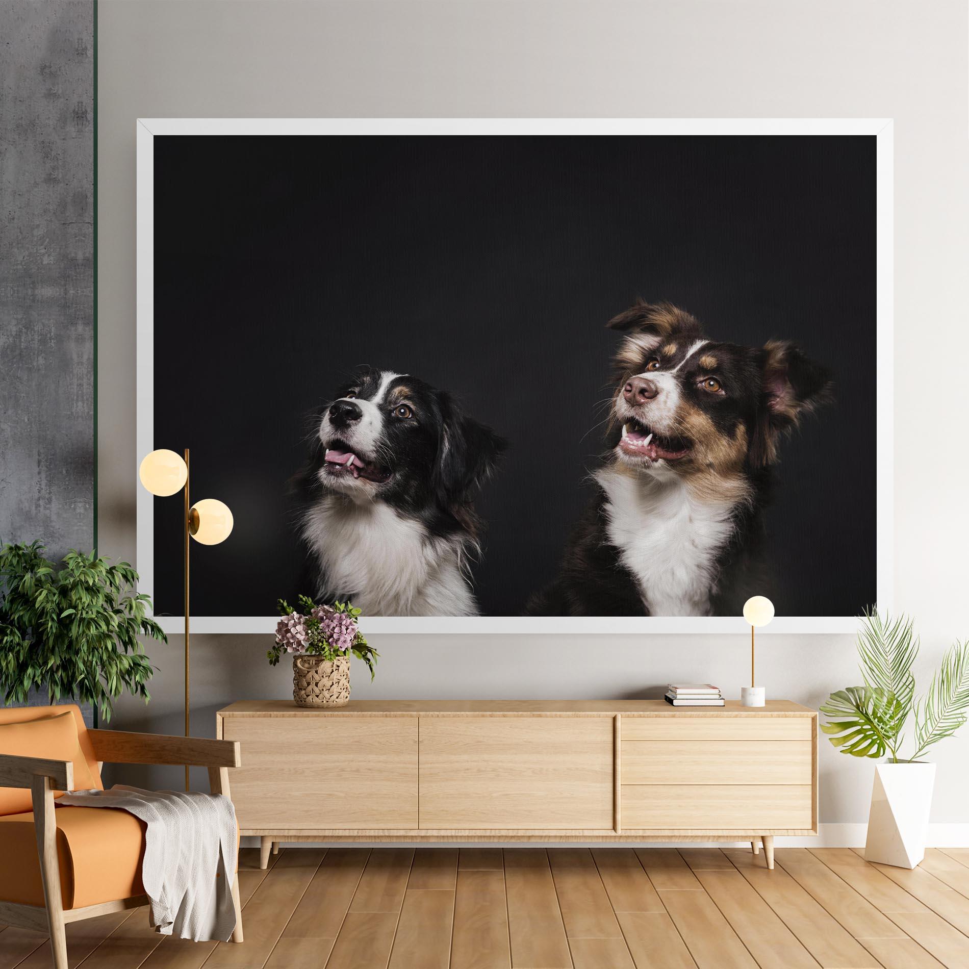 Vászonkép Cute Dogs Standing mockup 9