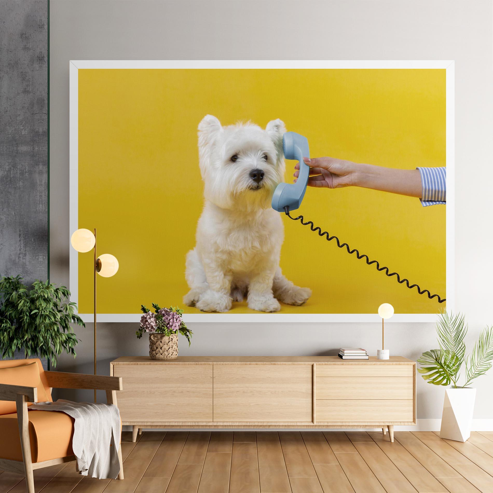 Vászonkép Cute Little Dog mockup 9