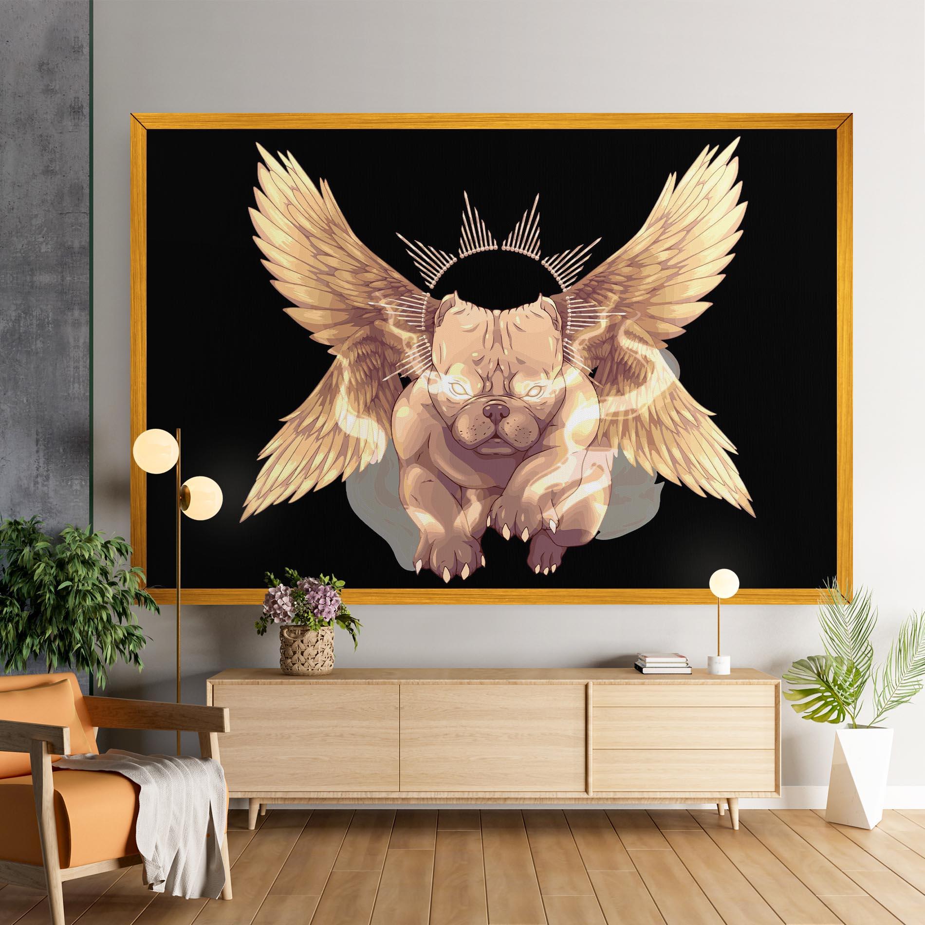 Vászonkép Angel Dog mockup 9