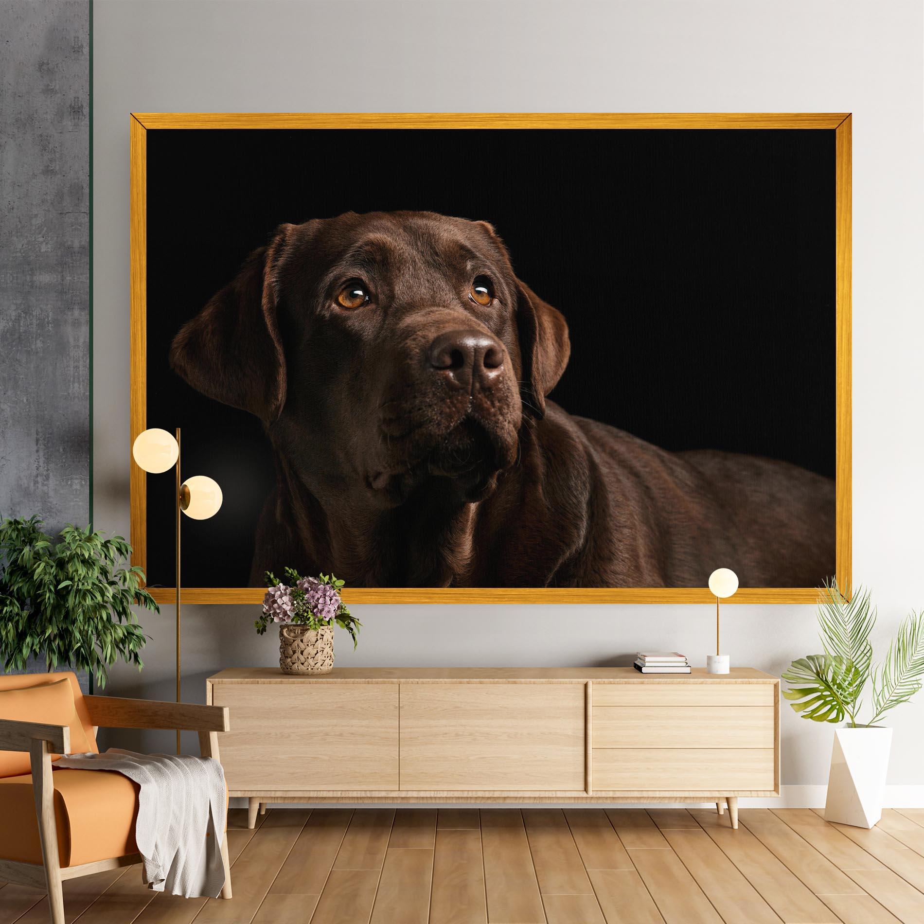 Vászonkép Brown Labrador mockup 9