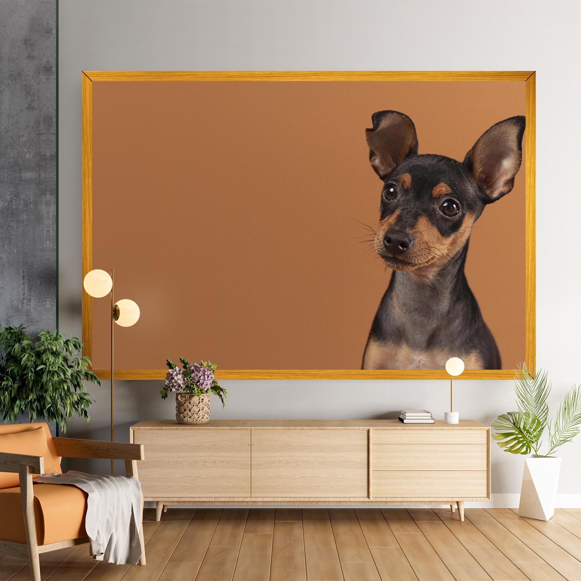 Vászonkép Cute Dog Portrait mockup 9