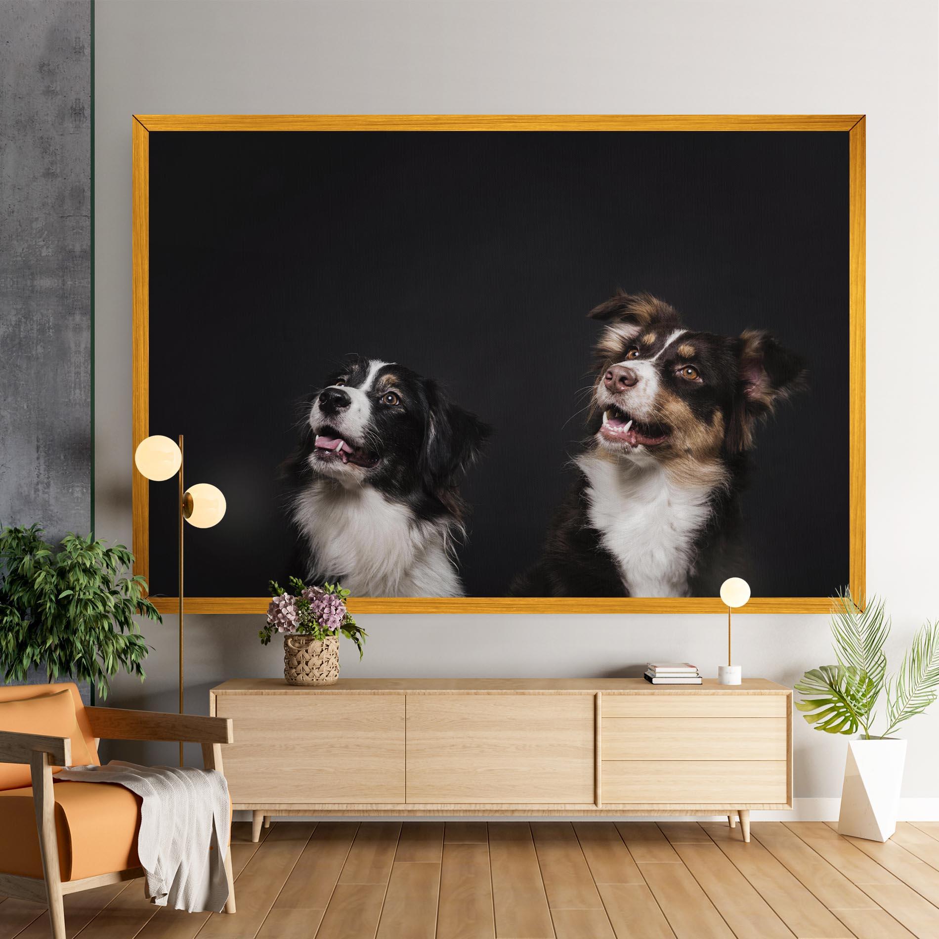 Vászonkép Cute Dogs Standing mockup 9