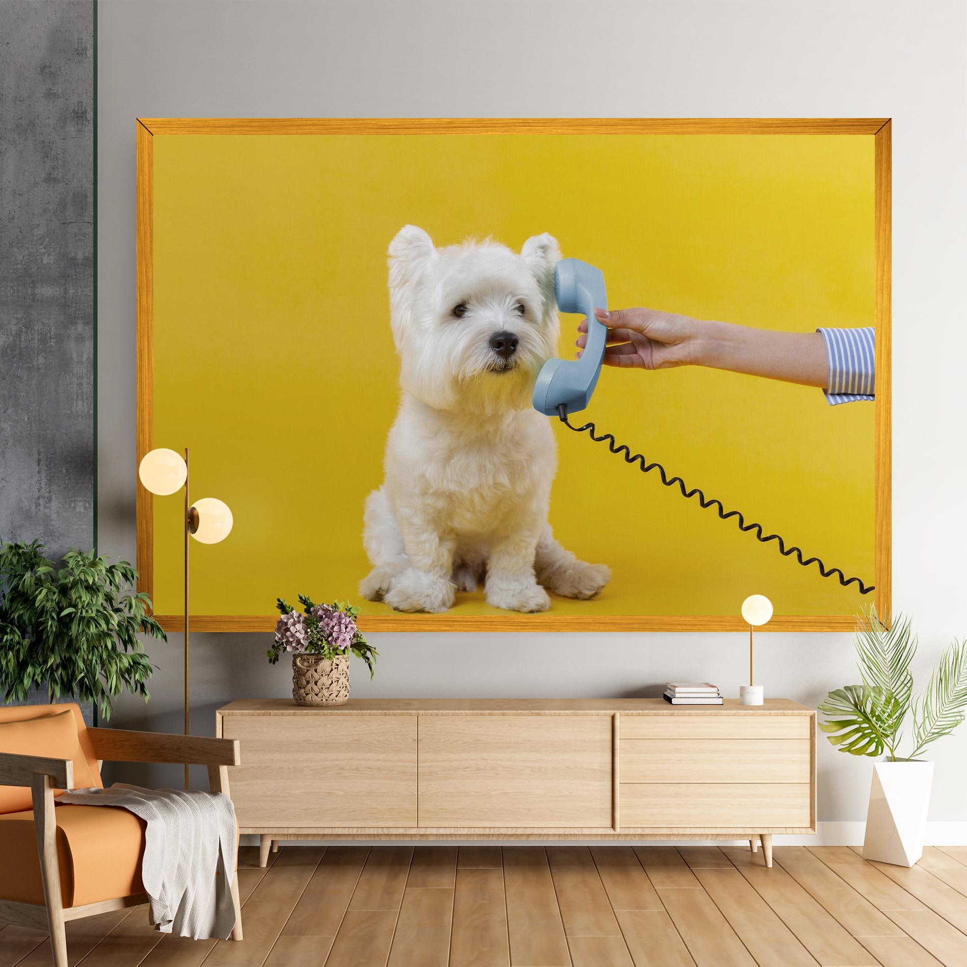 Vászonkép Cute Little Dog mockup 9
