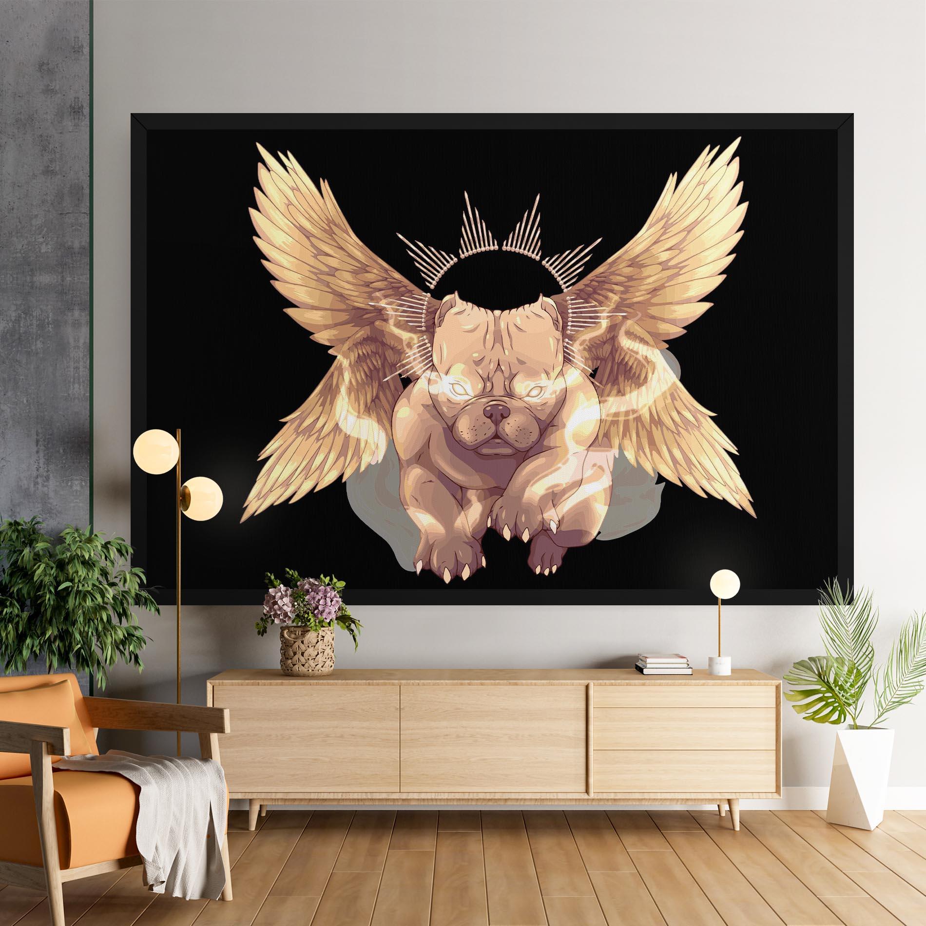Vászonkép Angel Dog mockup 9