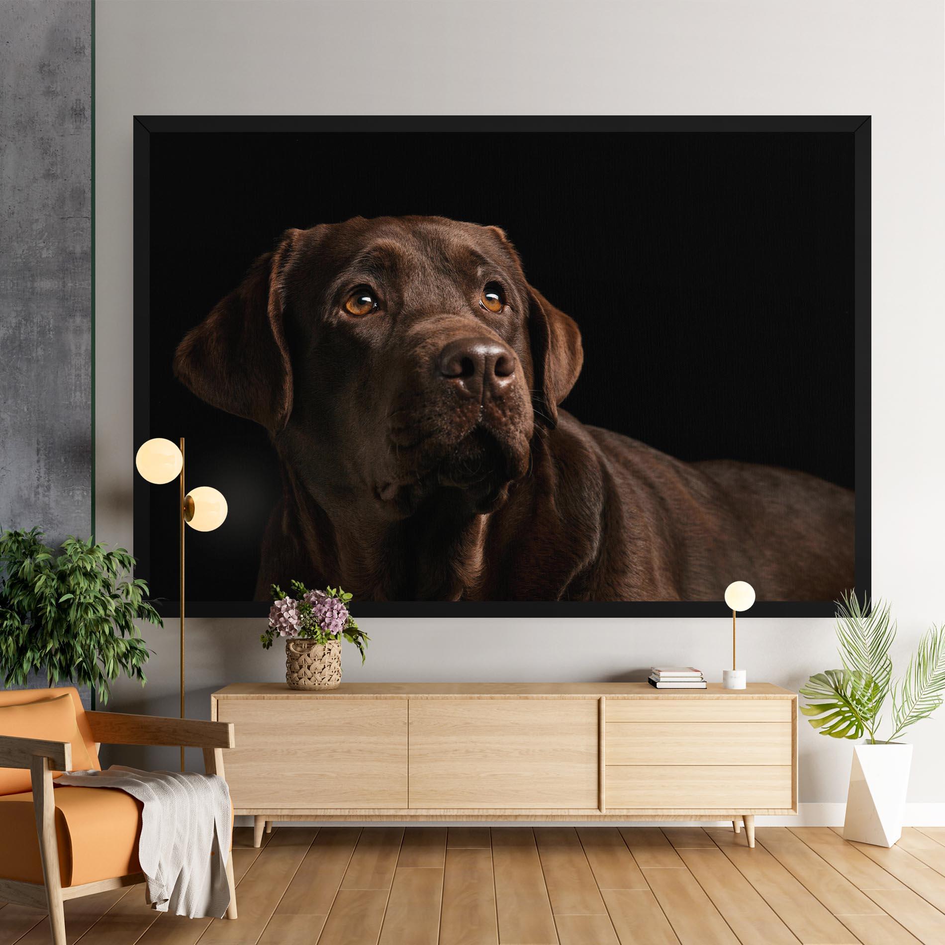 Vászonkép Brown Labrador mockup 9