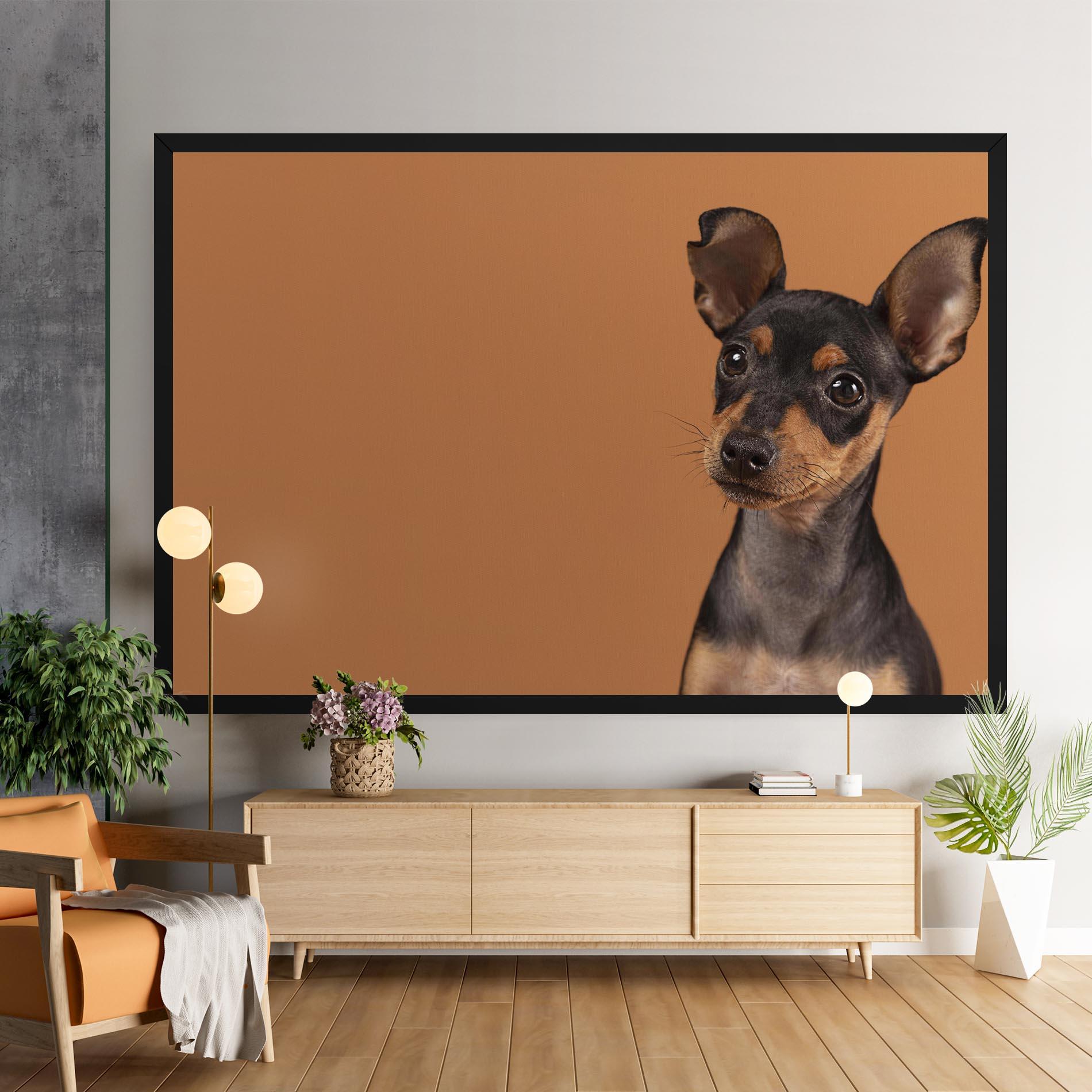 Vászonkép Cute Dog Portrait mockup 9