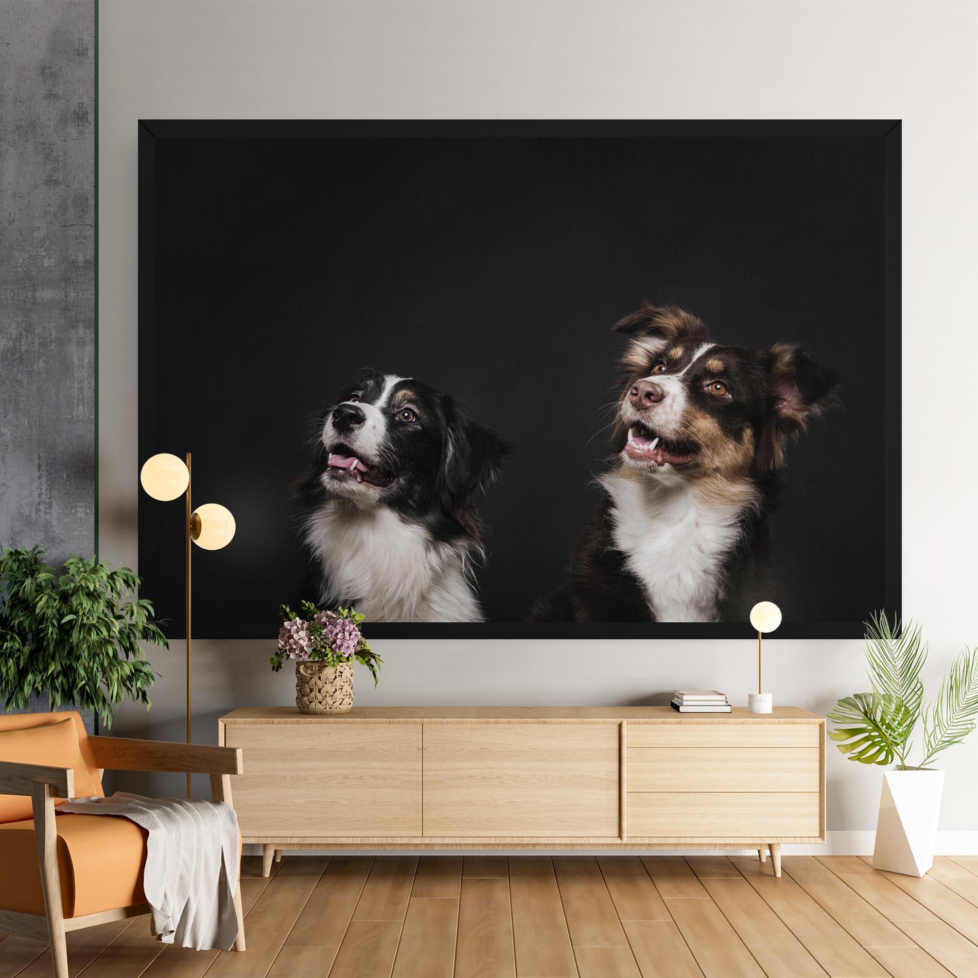 Vászonkép Cute Dogs Standing mockup 9