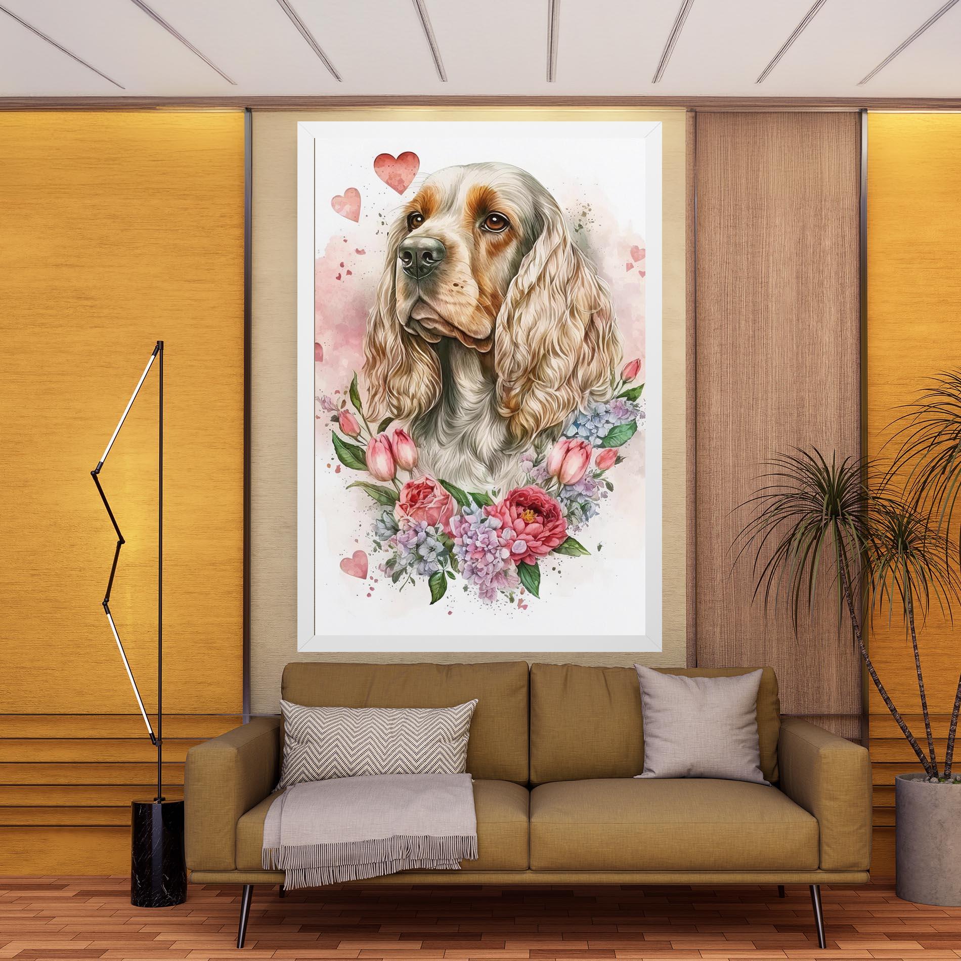 Vászonkép Cute Little Cocker mockup 9