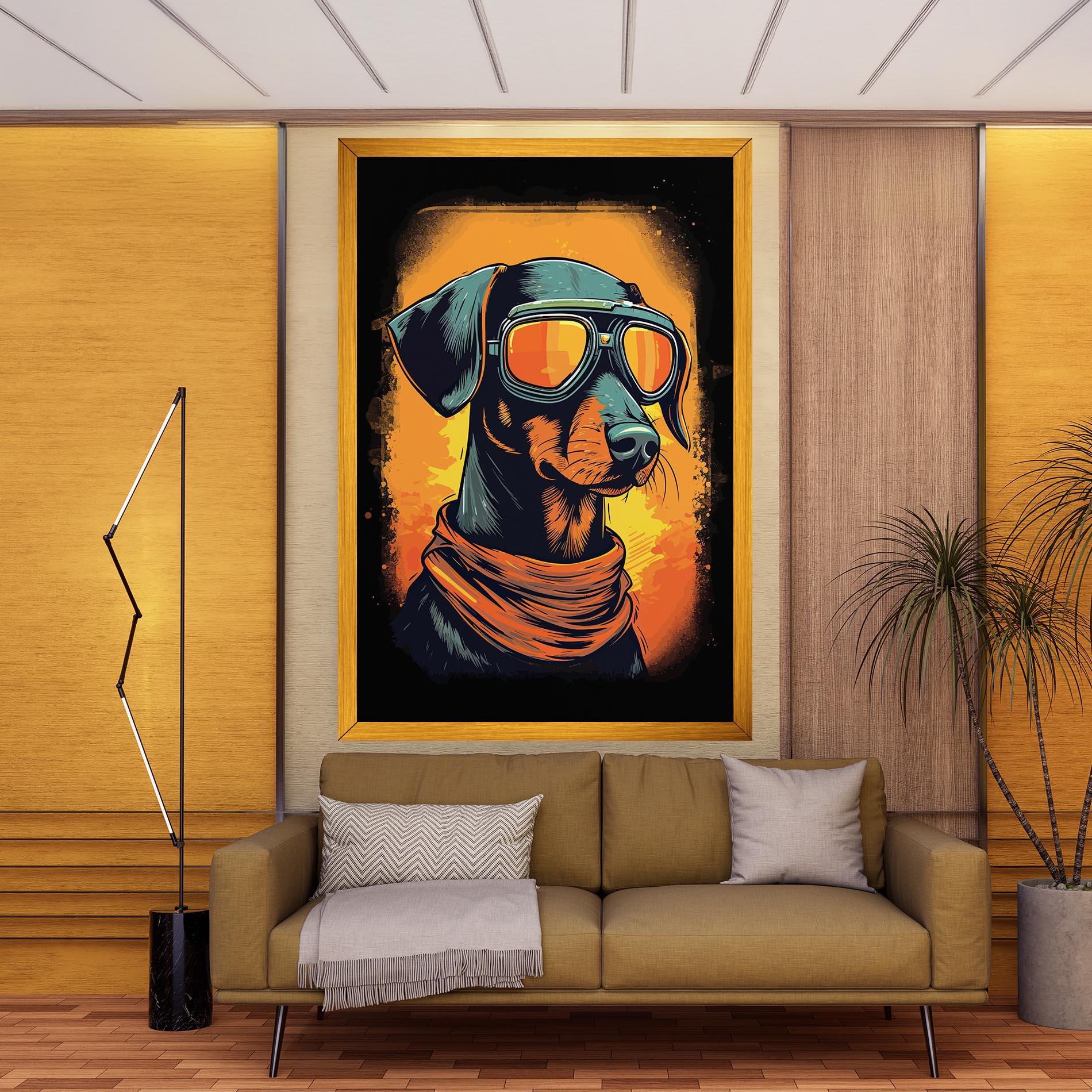 Vászonkép Cool Dog mockup 9