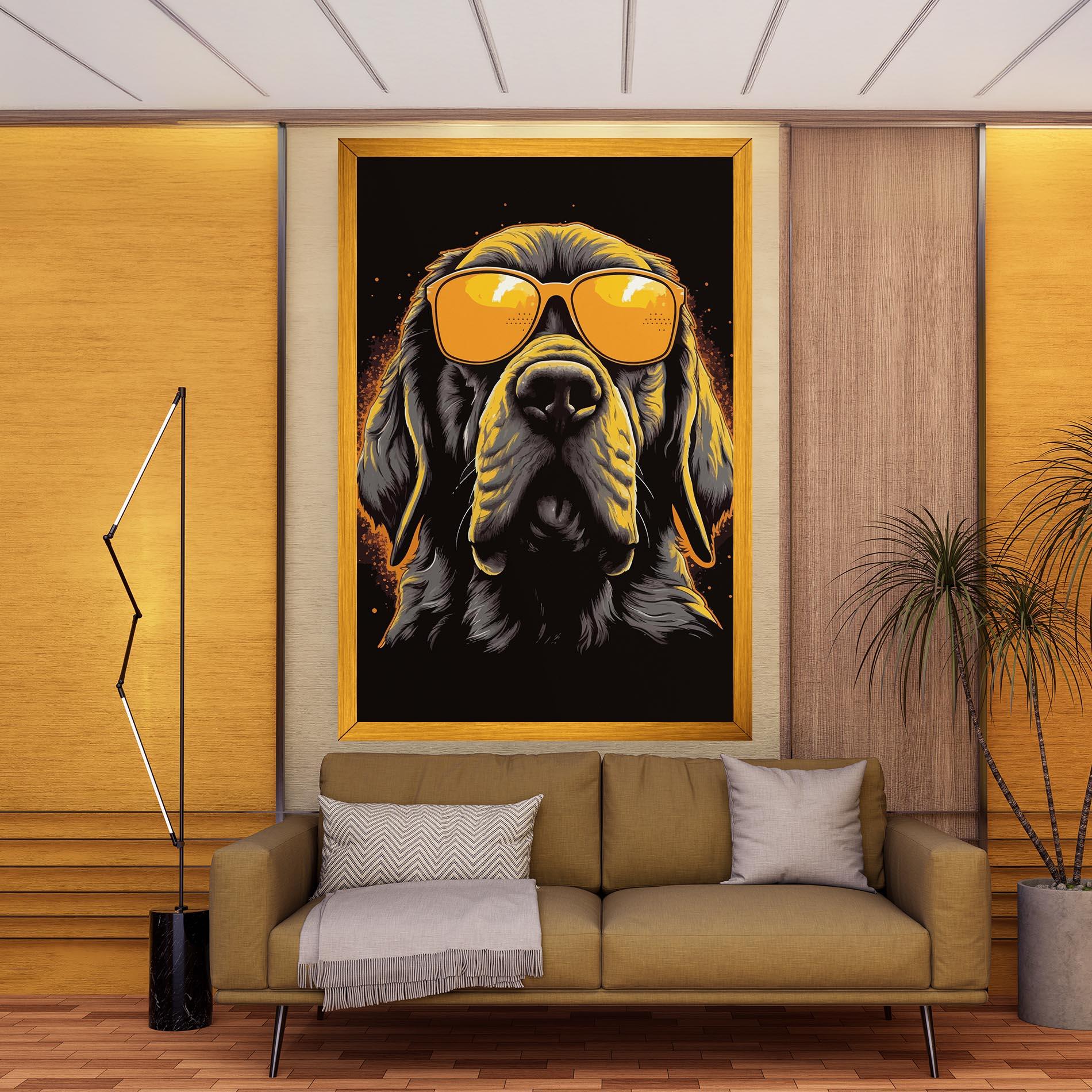 Vászonkép Coolest Dog mockup 9