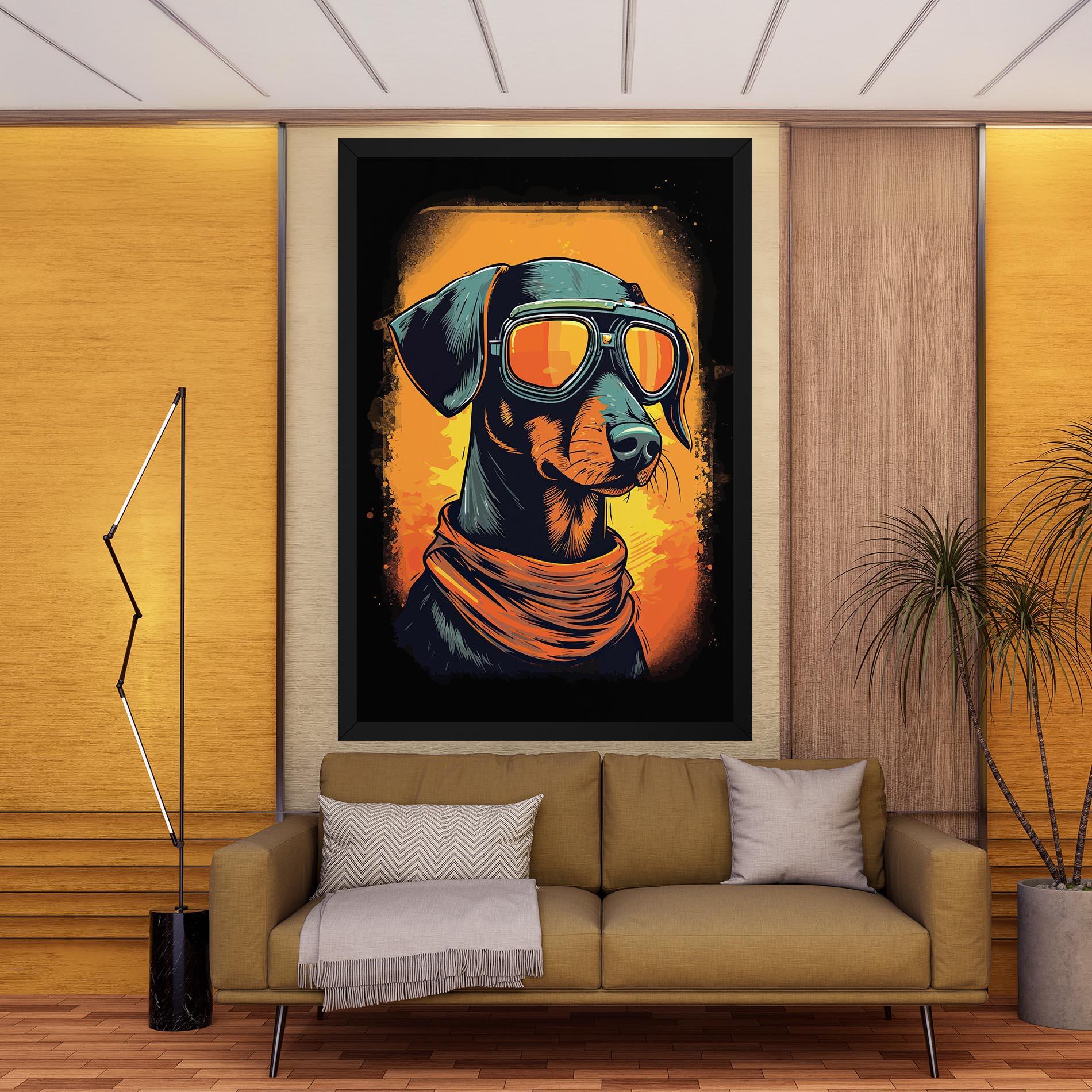 Vászonkép Cool Dog mockup 9