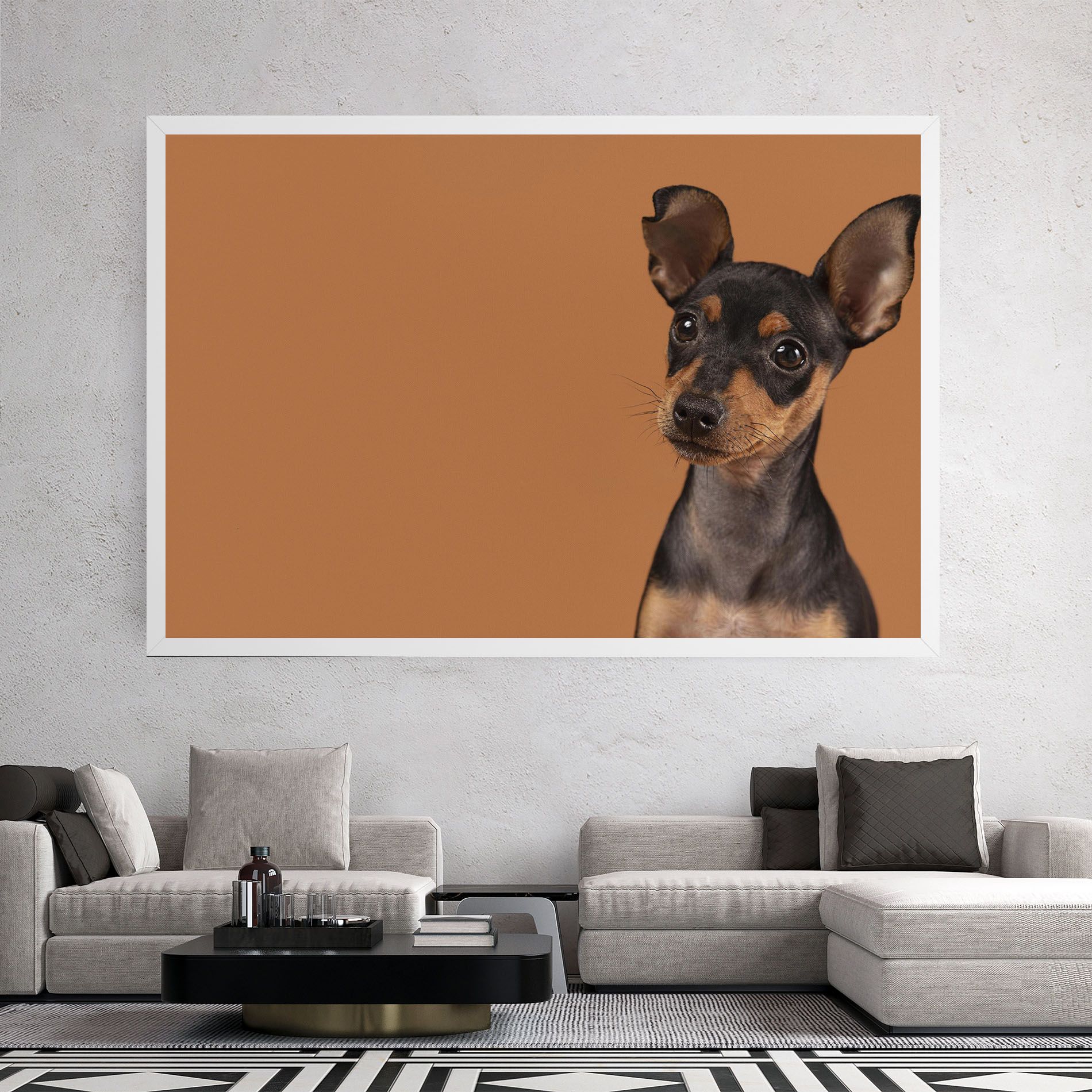 Cute Dog Portrait mockup 2