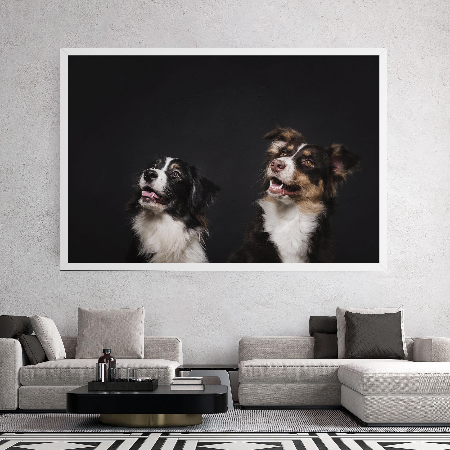 Vászonkép Cute Dogs Standing mockup 2
