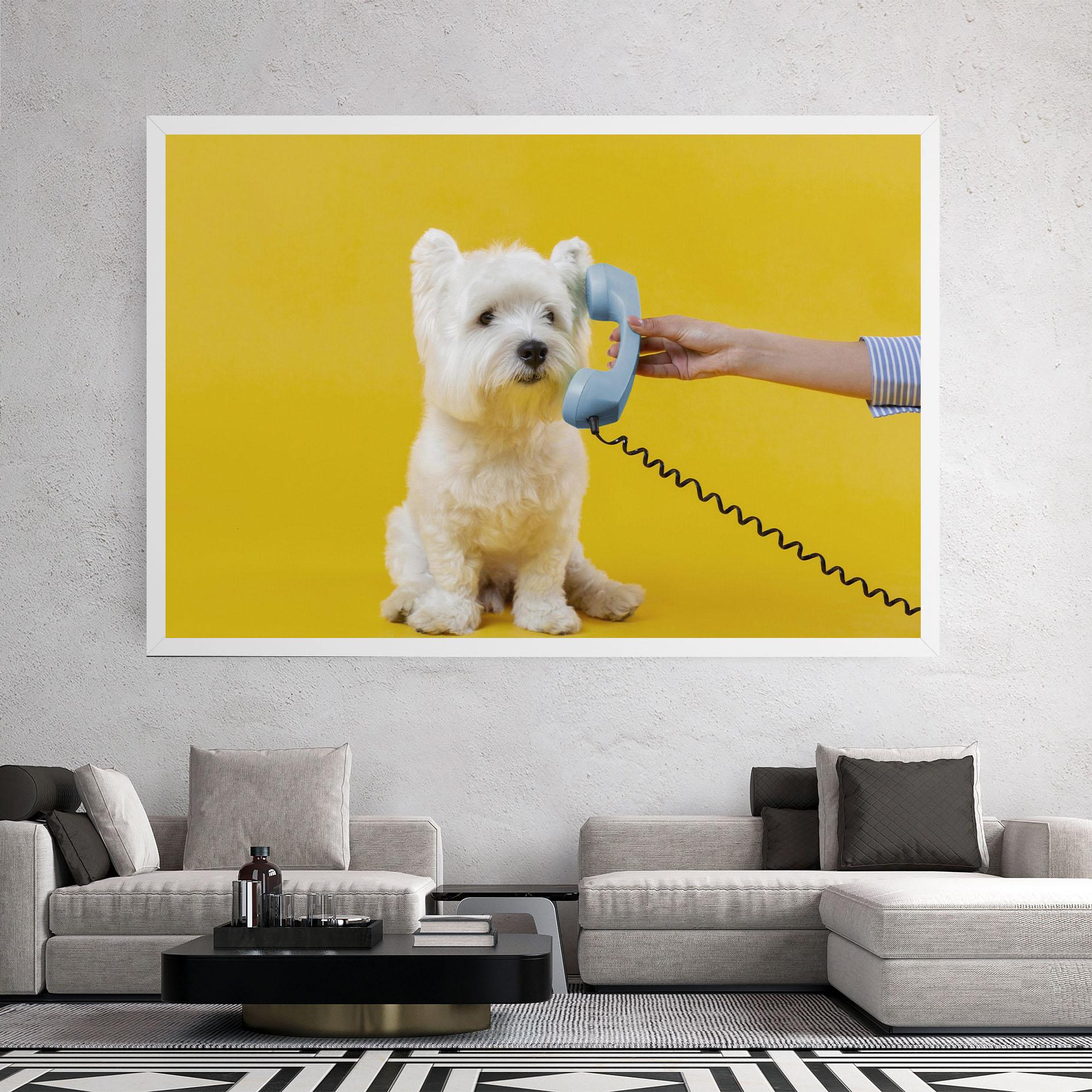 Vászonkép Cute Little Dog mockup 2