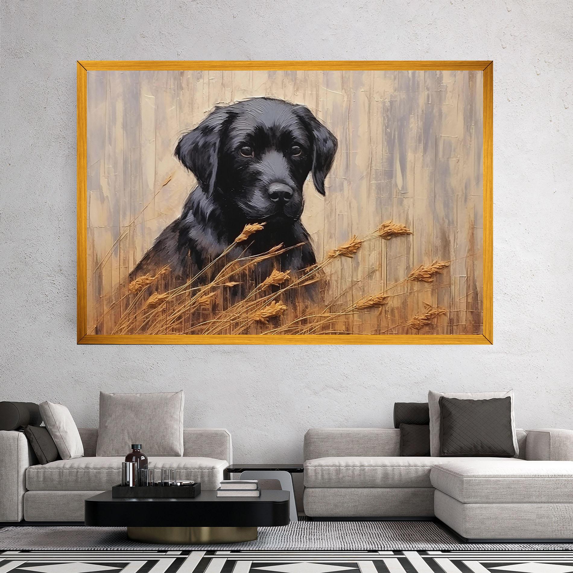 Vászonkép Black Dog Art mockup 2