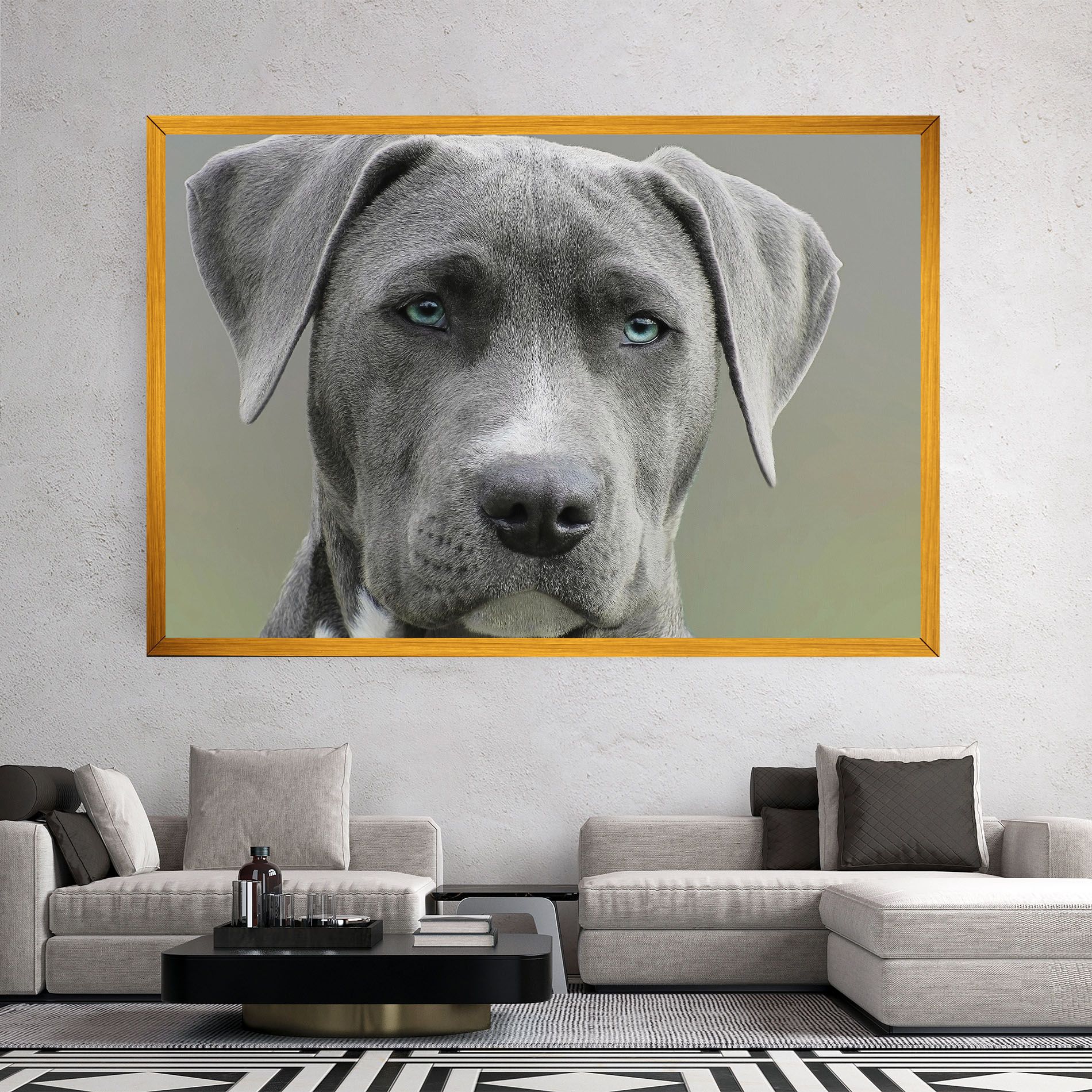 Blue Eyes Dog mockup 2