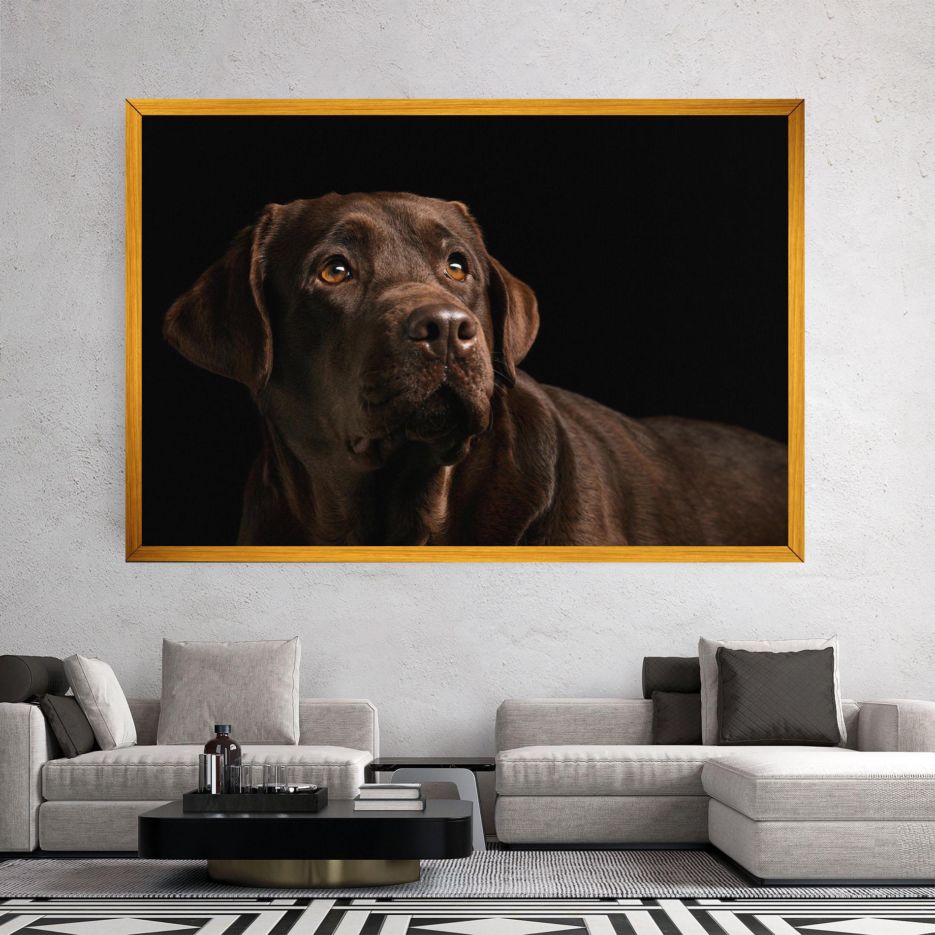 Vászonkép Brown Labrador mockup 2