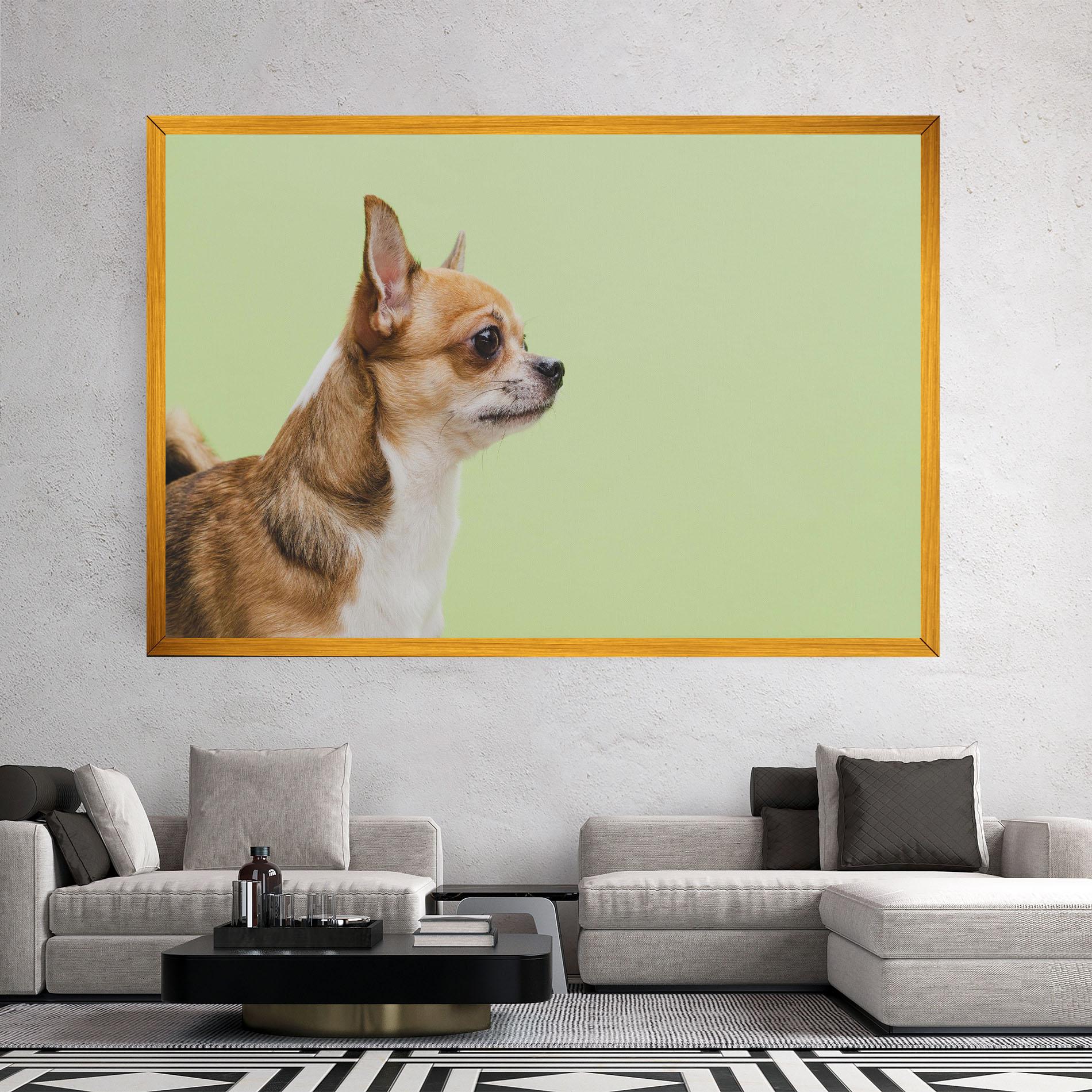 Vászonkép Chihuahua Dog mockup 2